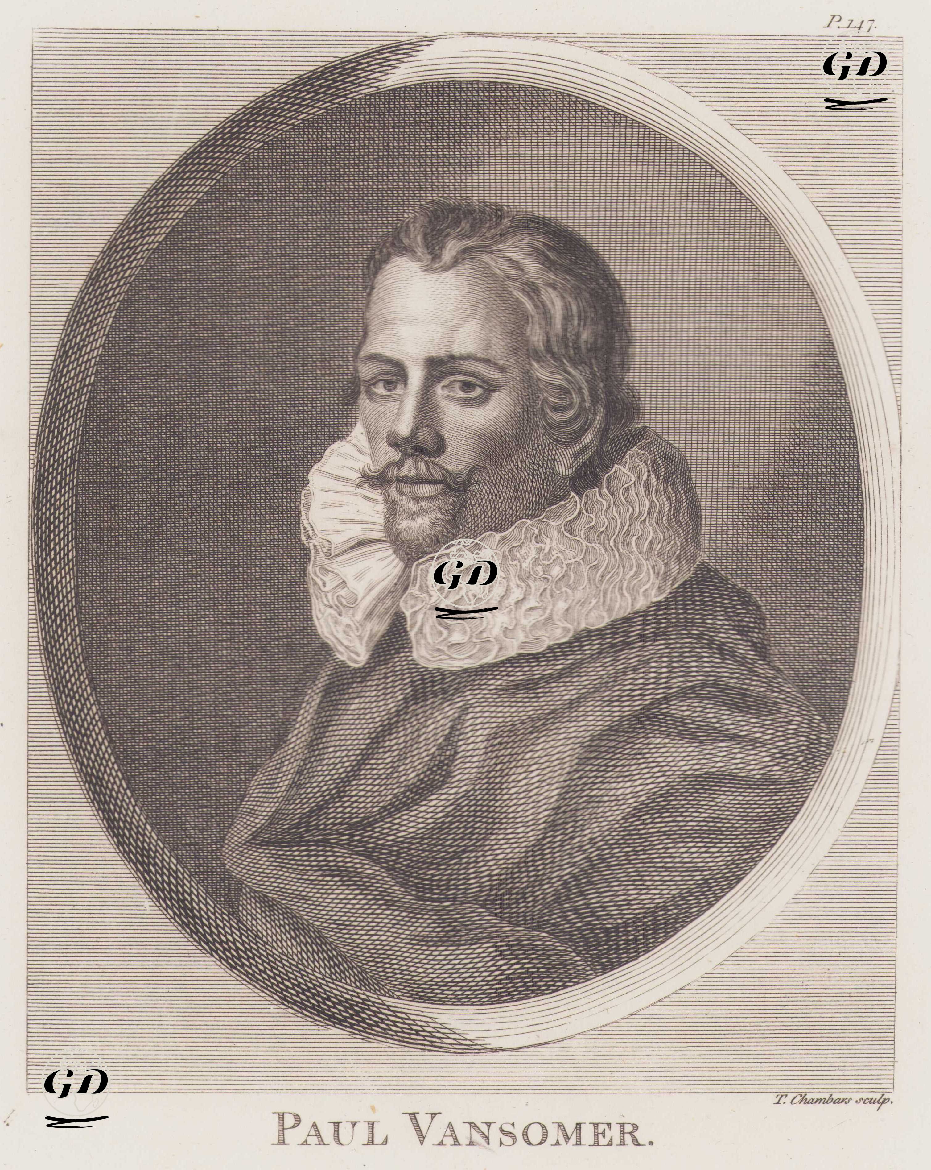 Flaman Ressam Paul Vansomer'in Otoportresi (1577-1622) - Paul Vansomer (1577-1622) - 1805