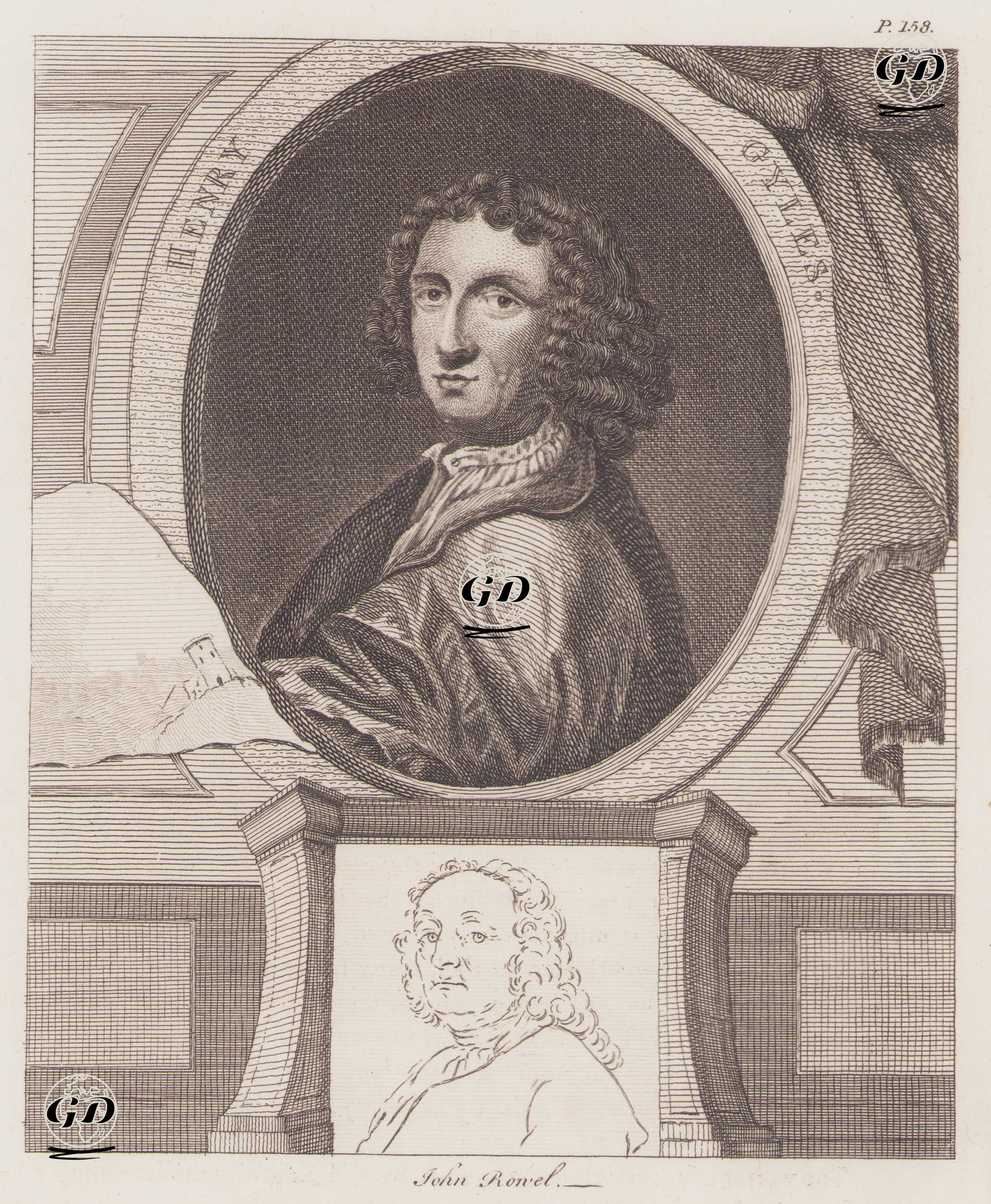İngiliz Ressam Henry Gyles (Giles) (1640-1709) ve John Rowel (?-1756) -  - 1805