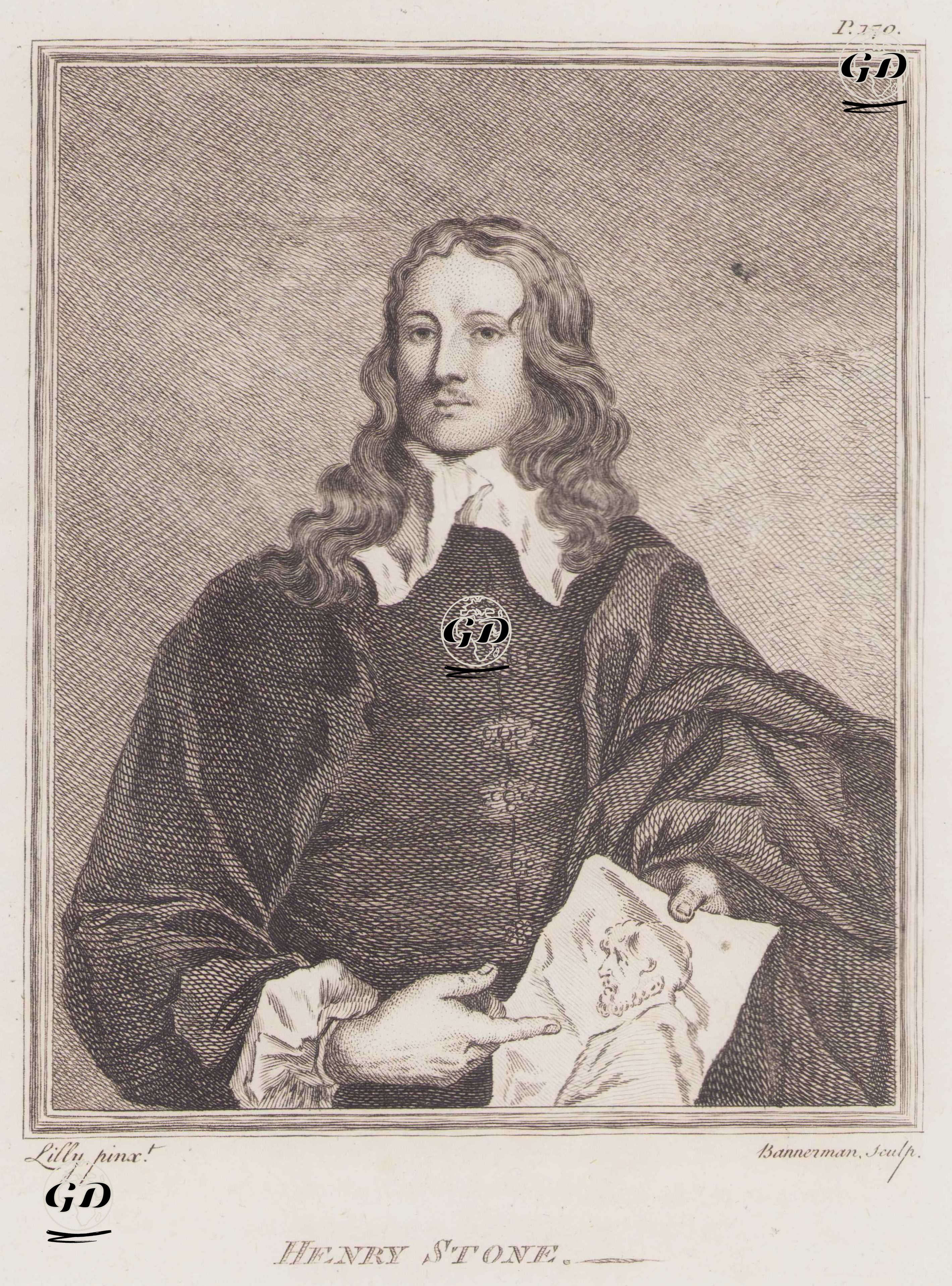 İngiliz Ressam Henry Stone (1616-1653) - Peter Lely (1618-1680) - 1805