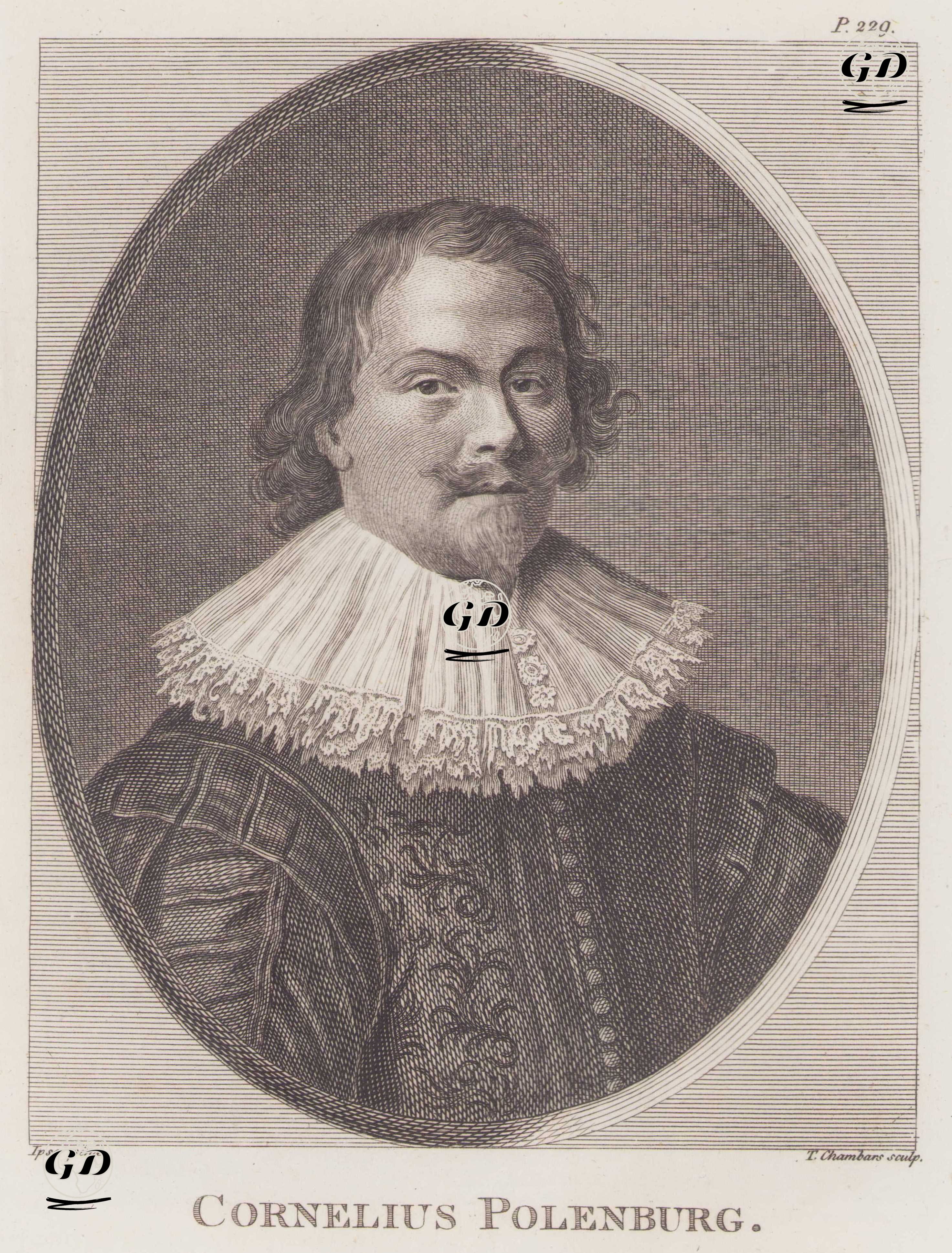 Hollandalı Ressam Cornelius Polenburg'un Otoportresi (1586-1667) - Cornelius Polenburg (1586-1667) - 1805