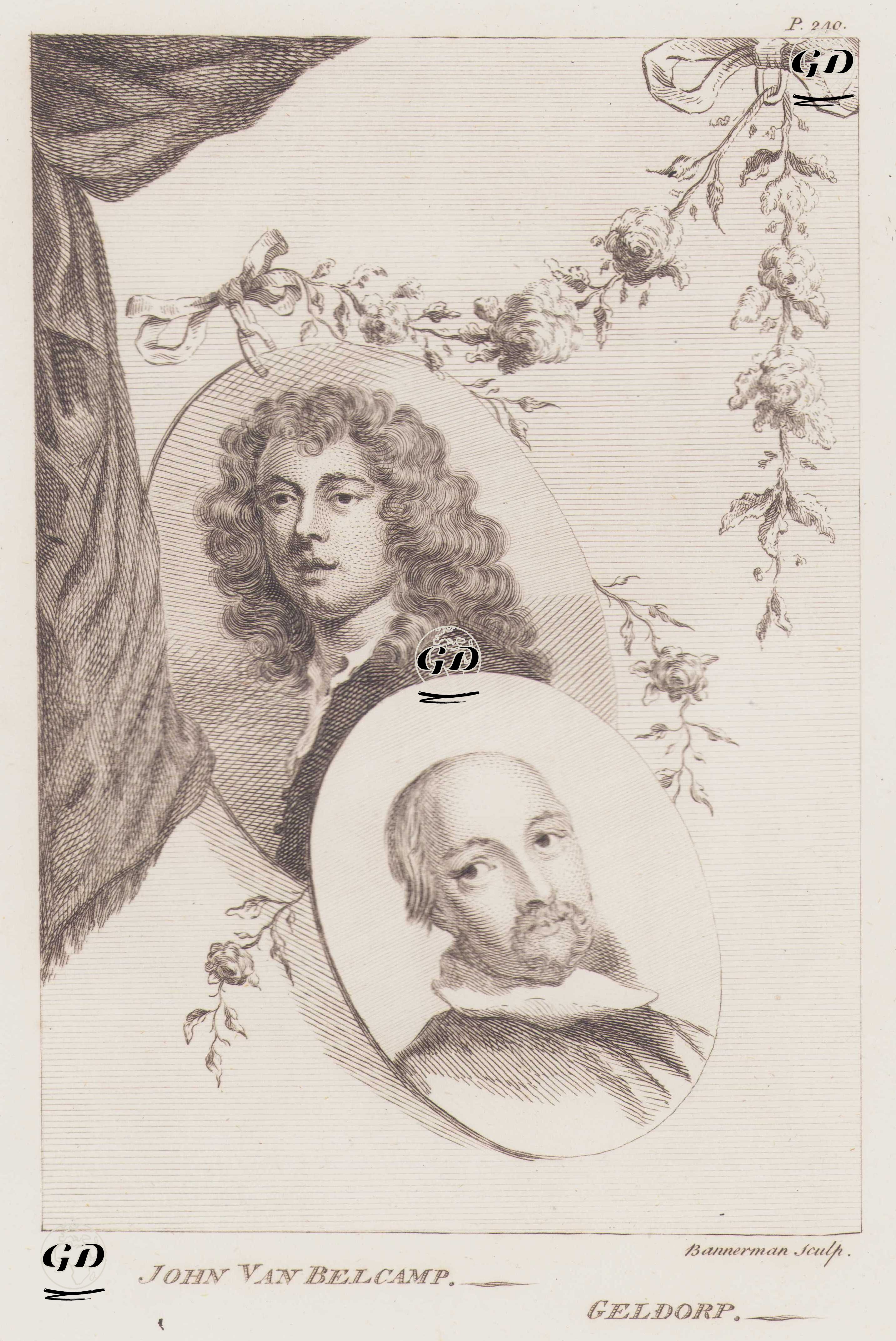 Flaman Ressam Jan van Belcamp (1610-1653) ve Flaman Portre Ressamı George Geldorp (1590-1665) -  - 1805