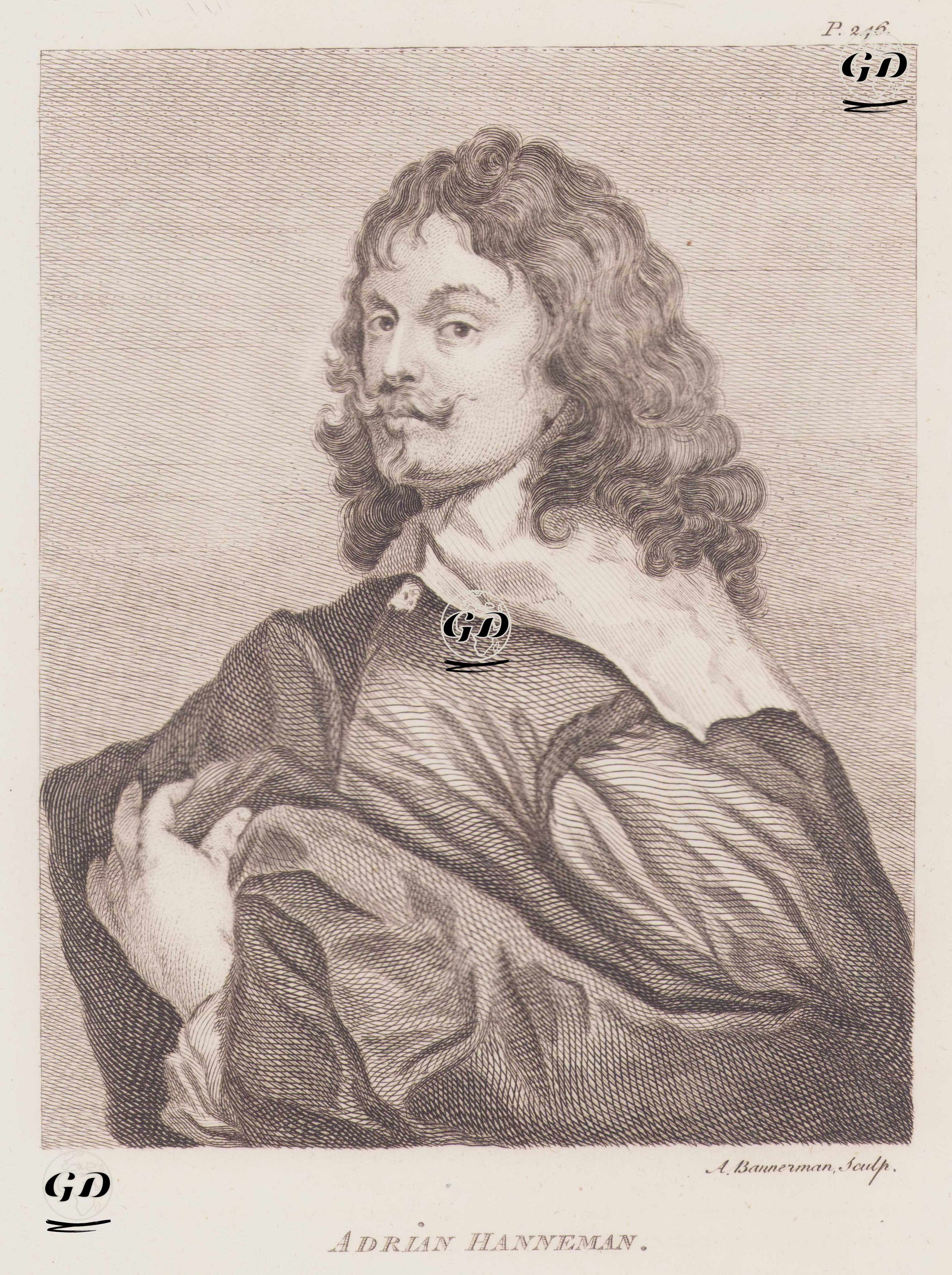 Hollandalı Portre Ressamı Adrian Hanneman'ın Otoportresi (1601-1671) - Adrian Hanneman (1601-1671) - 1805