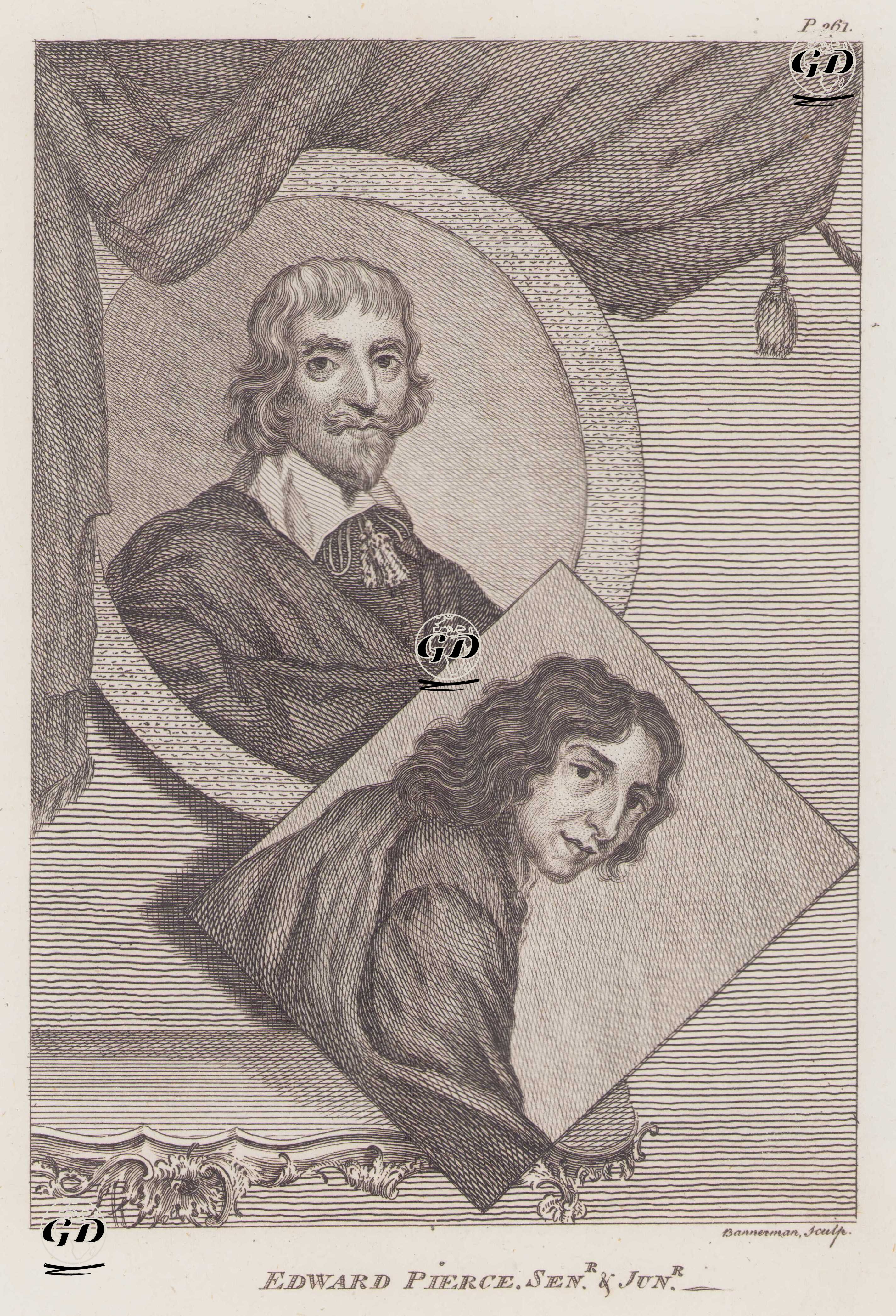 İngiliz Ressam Edward Pearce (1598-1658) ve oğlu Heykeltraş Edward Pearce (1635-1695) -  - 1805
