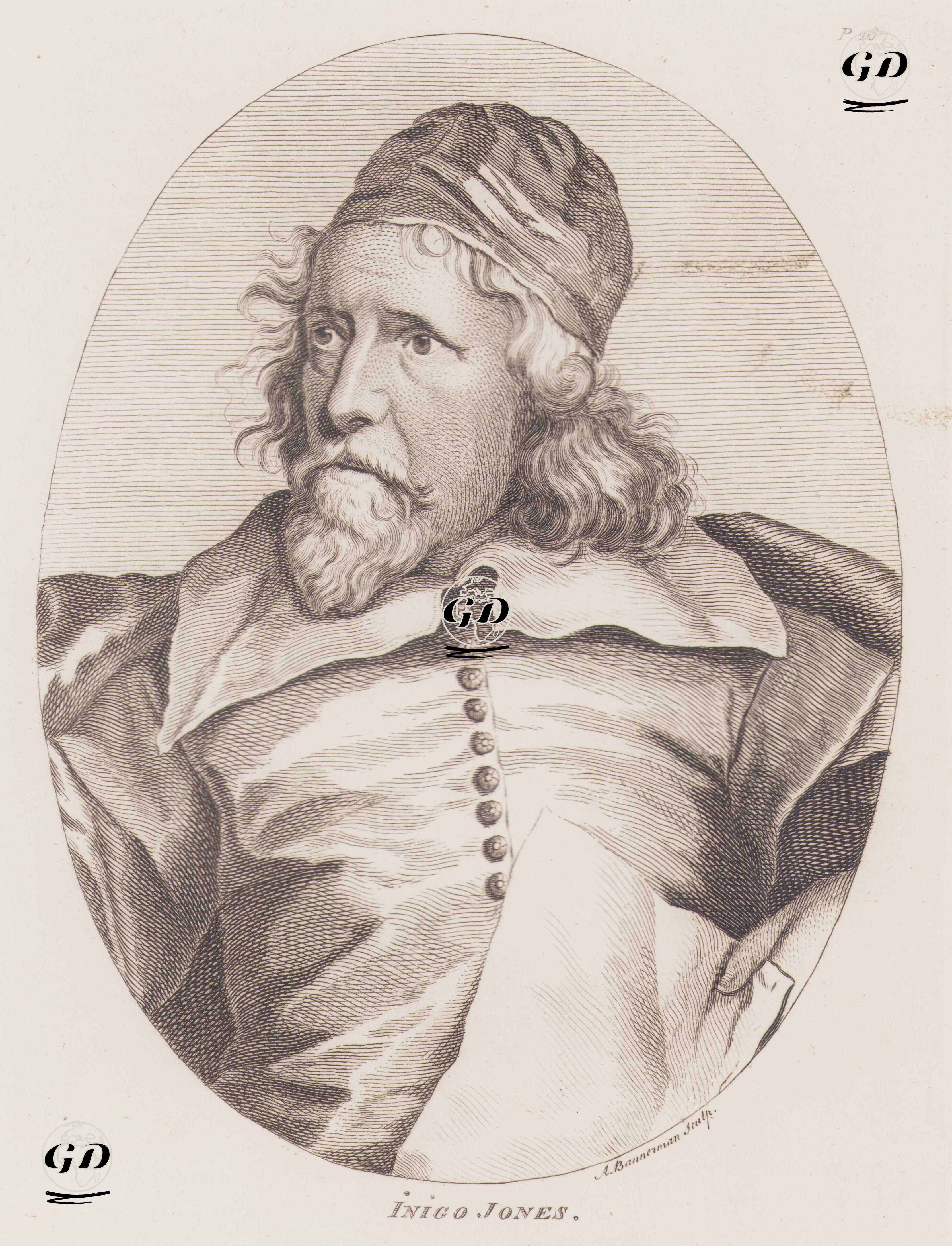 İngiliz Mimar Inigo Jones (1573-1652) - Anthony van Dyck (1599-1641) - 1805