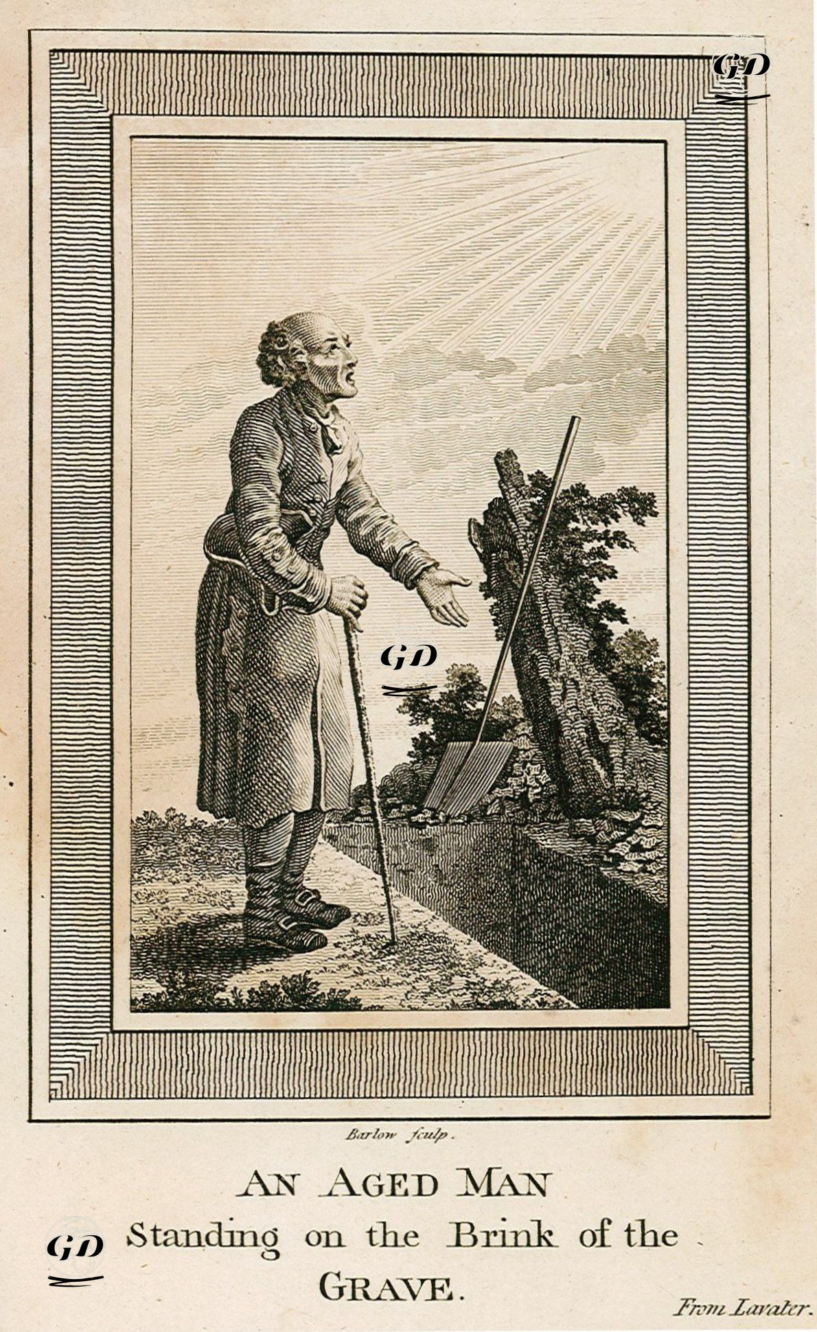 An Aged Man Standing On The Brink Of The Grave -  - 1796