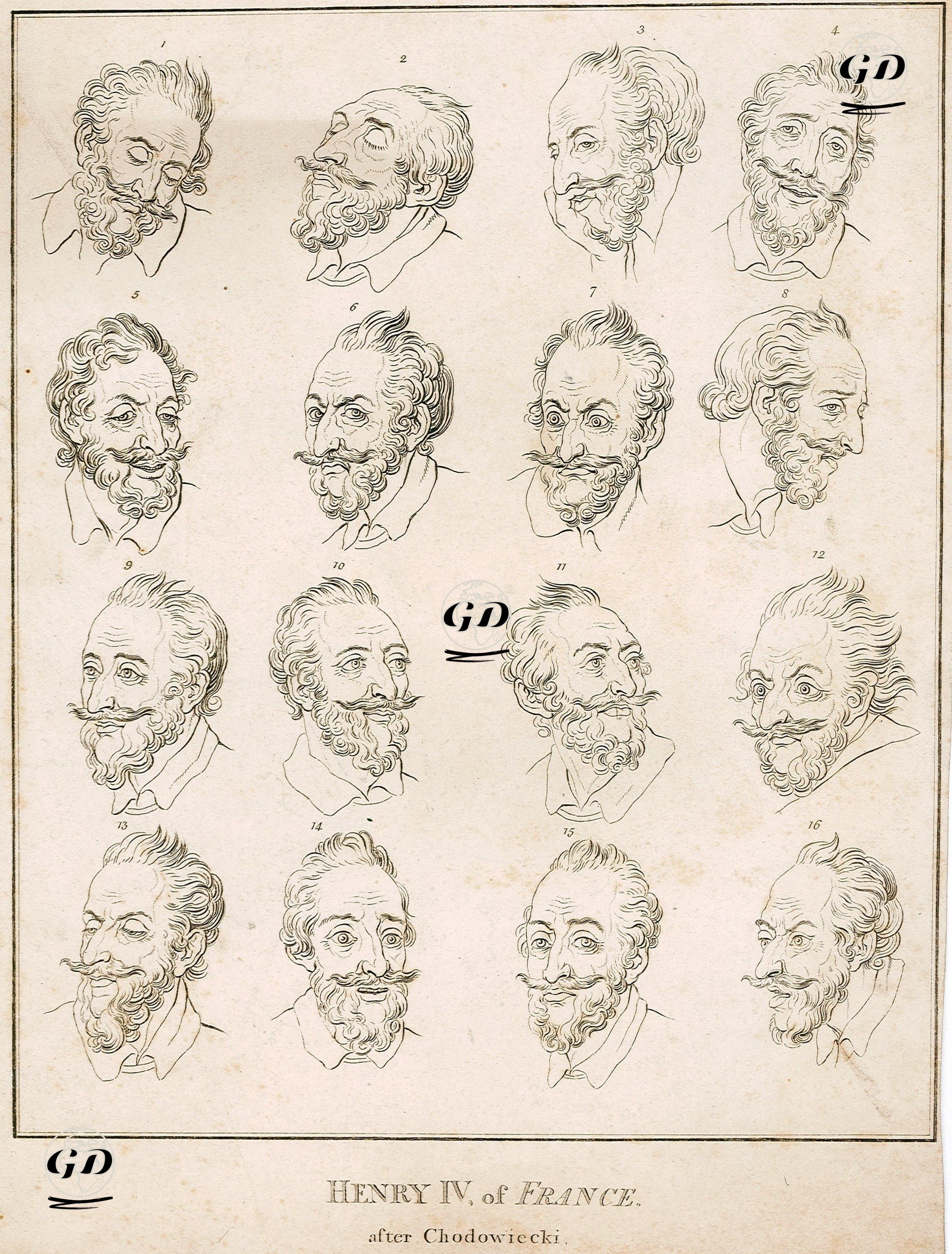 Fransa Kralı IV.Henry'nin Portreleri - Daniel Chodowiecki (1726-1801) - 1789