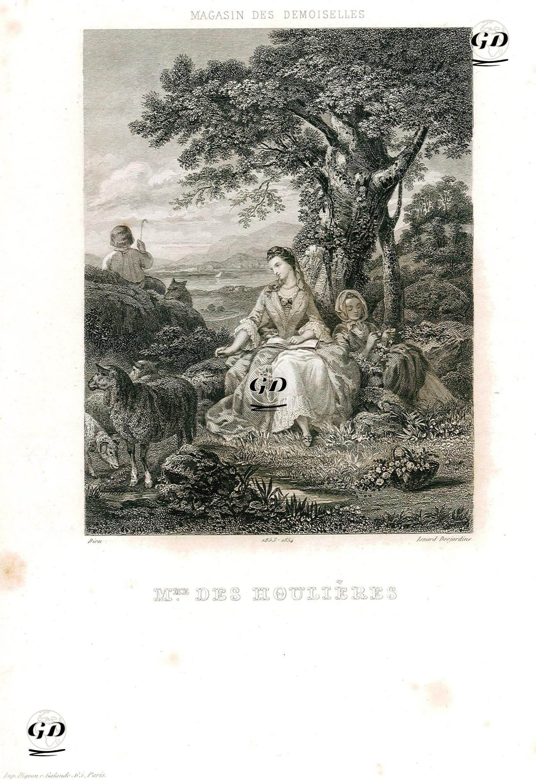 Şair Antoinette Des Houlieres - Dien - 1853
