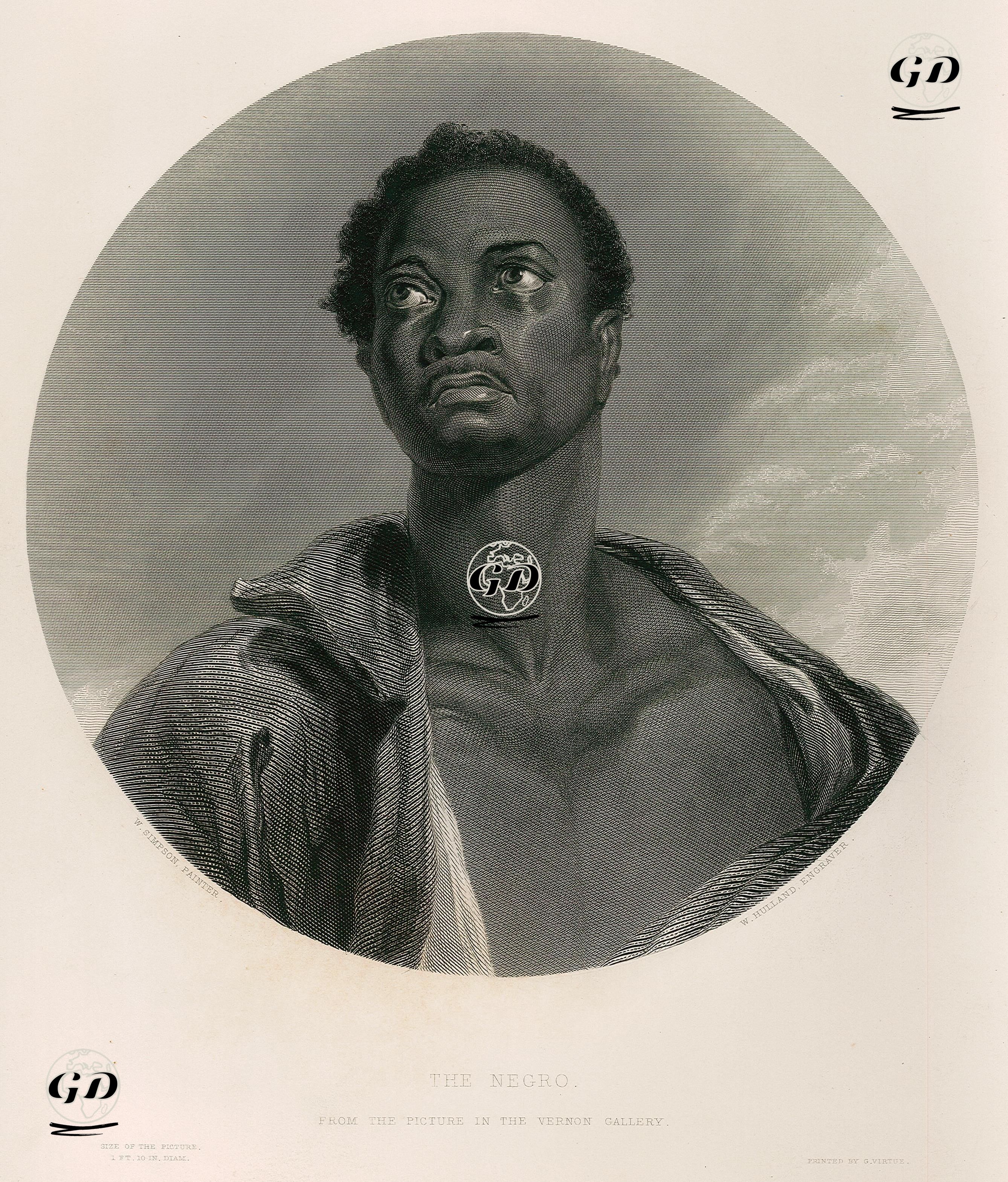 Siyahi Adam - William Simpson (1823-1899) - 1853