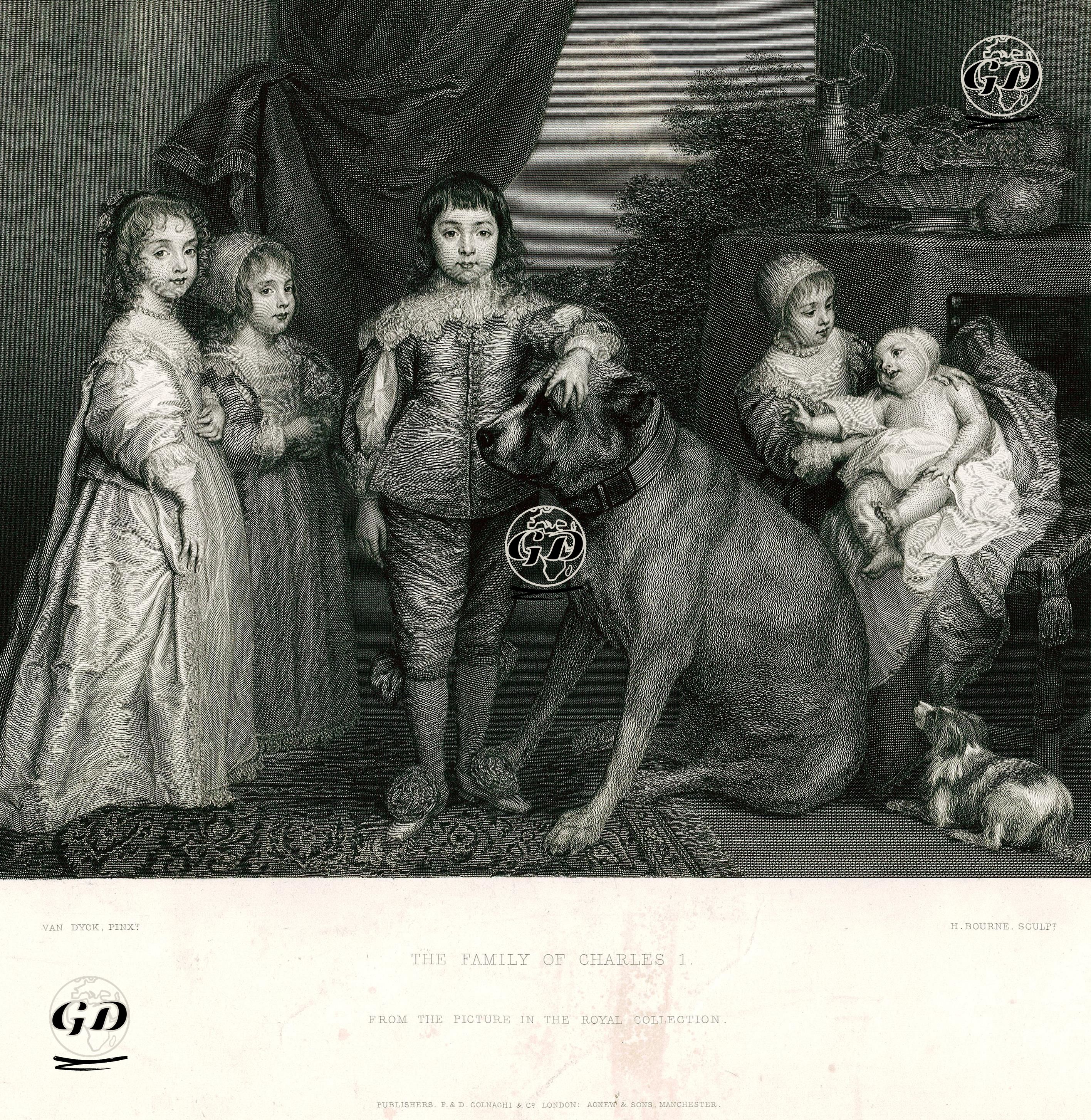 İngiltere Kralı I.Charles'ın Çocukları - Anthony Van Dyck (1599-1641) - 1854