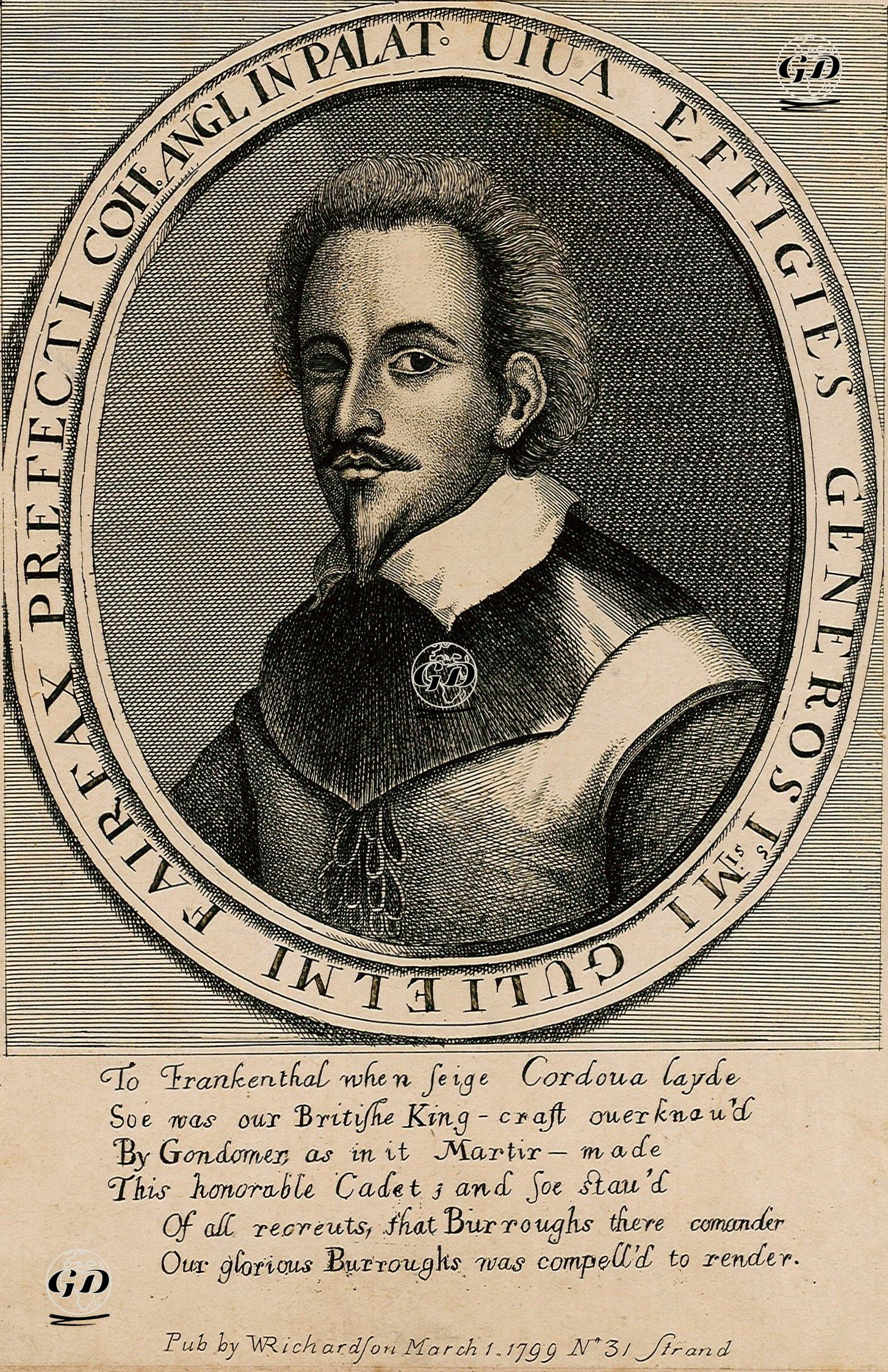 Palatinate'de İngiliz Ordusunun Komutanı William Fairfax'in Portresi -  - 1799