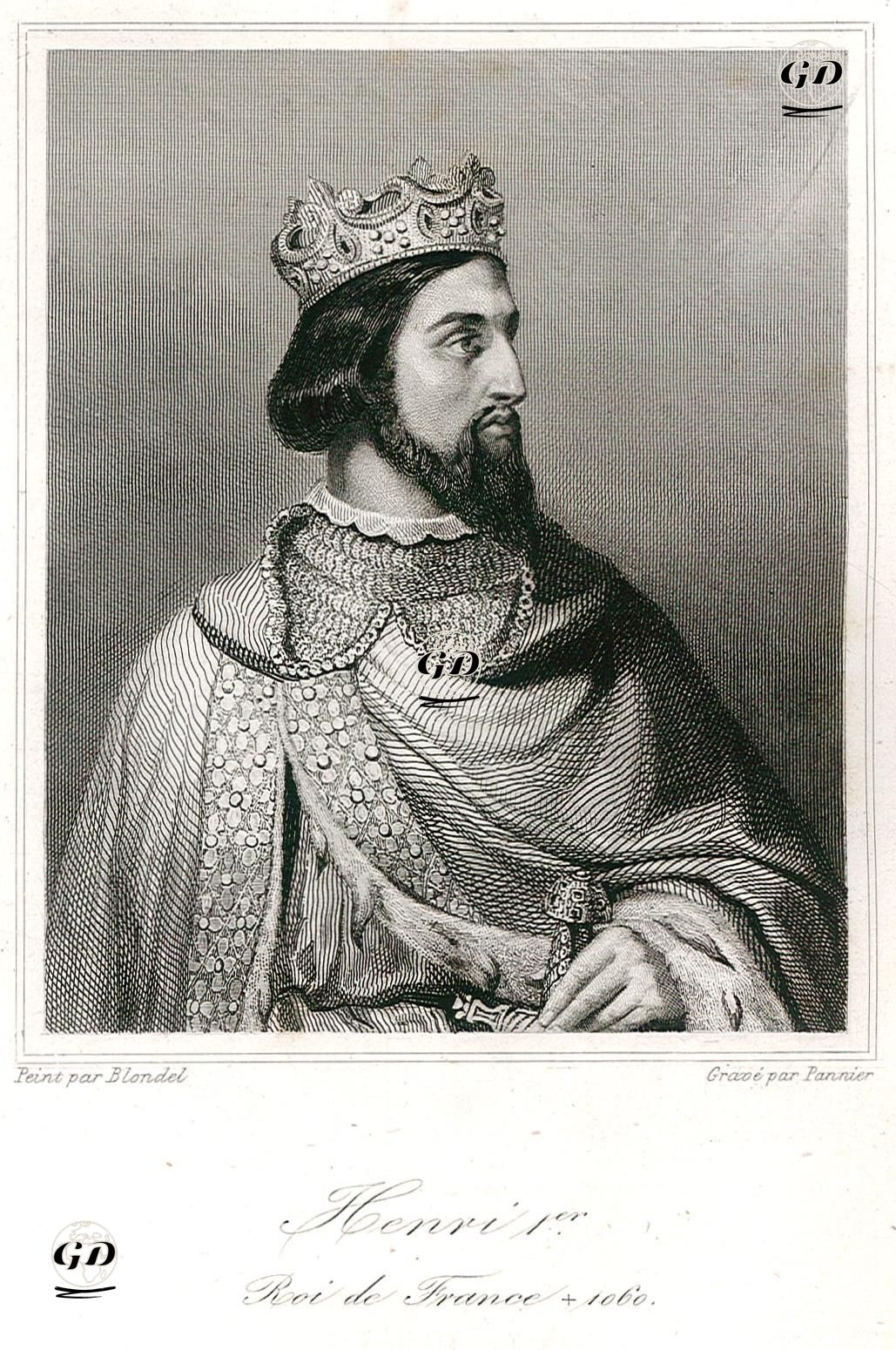 Fransa Kralı I.Henri (Kraliyet Dönemi 1031-1060) - Merry-Joseph Blondel (1781-1853) - 1843