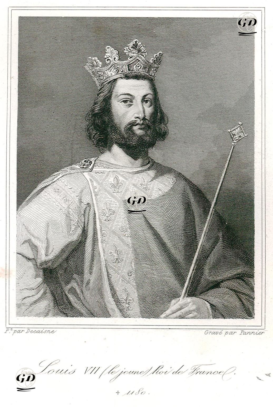 Louis VII (Le Jeune)-Roi De France 1180 - Henri Decaisne (1799-1852) - 1843