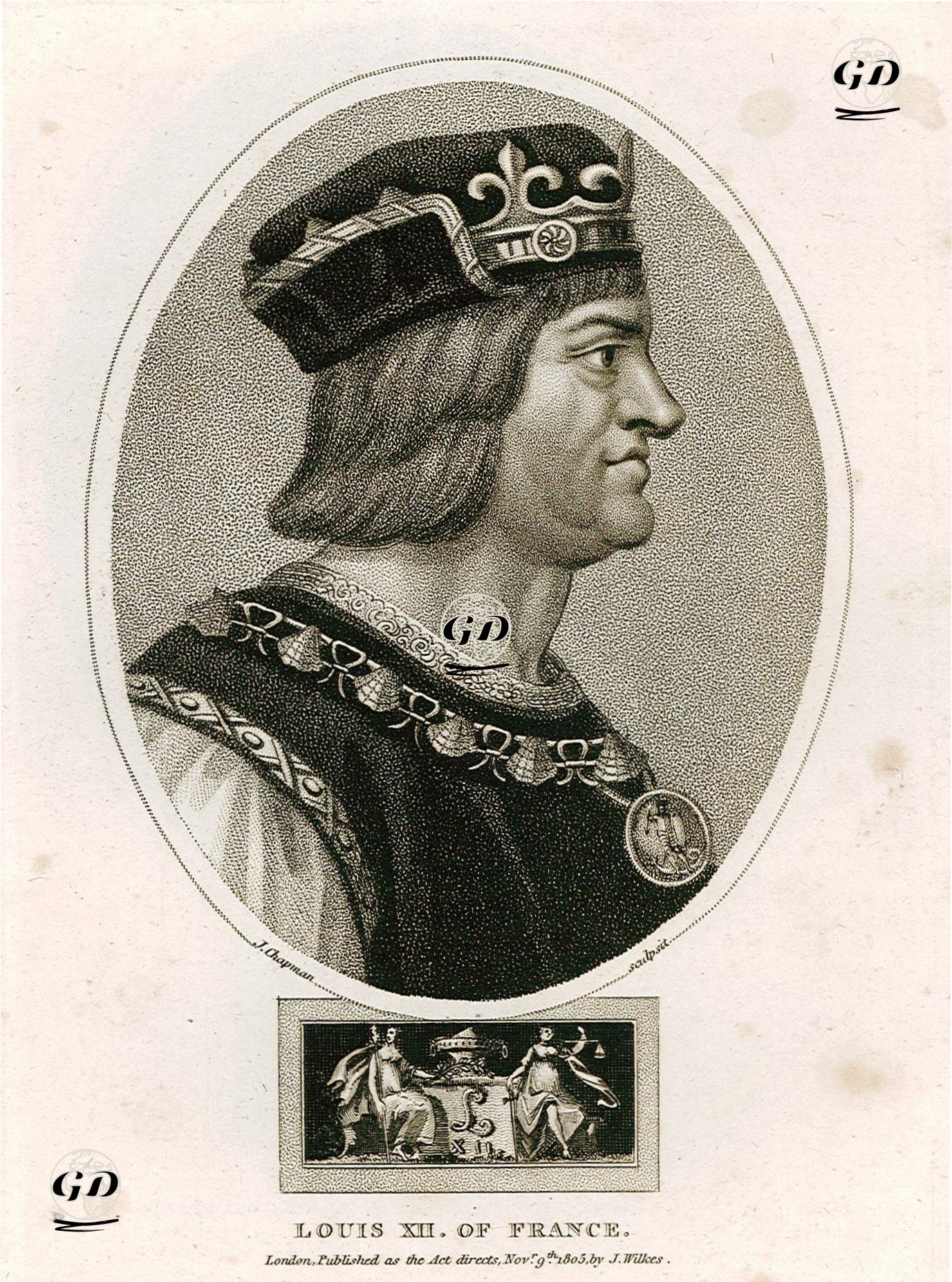  Fransa Kralı XII.Louis (Kraliyet Dönemi 1498-1515) -  - 1805