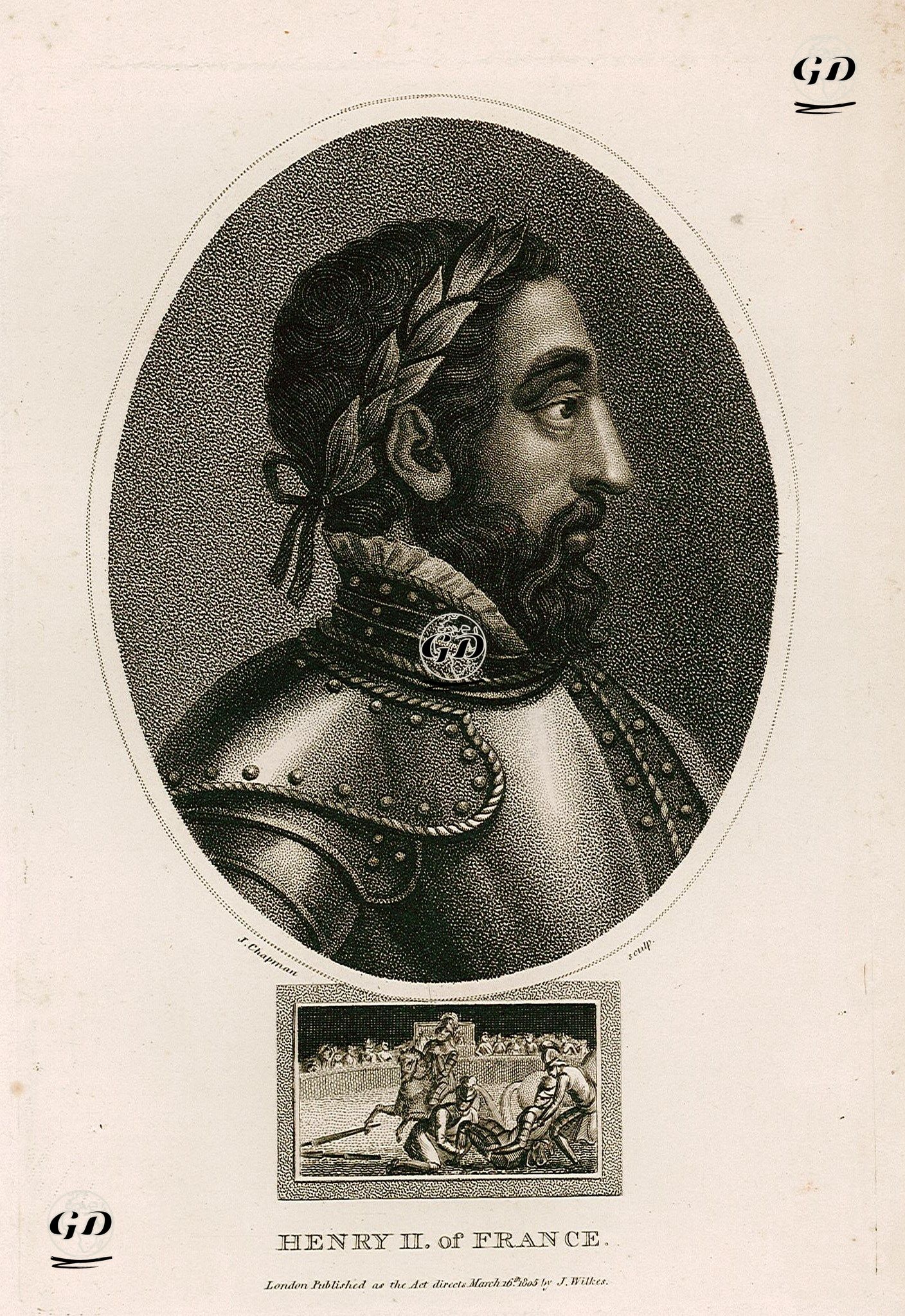 Fransa Kralı II.Henri (Kraliyet Dönemi 1547-1559) -  - 1805