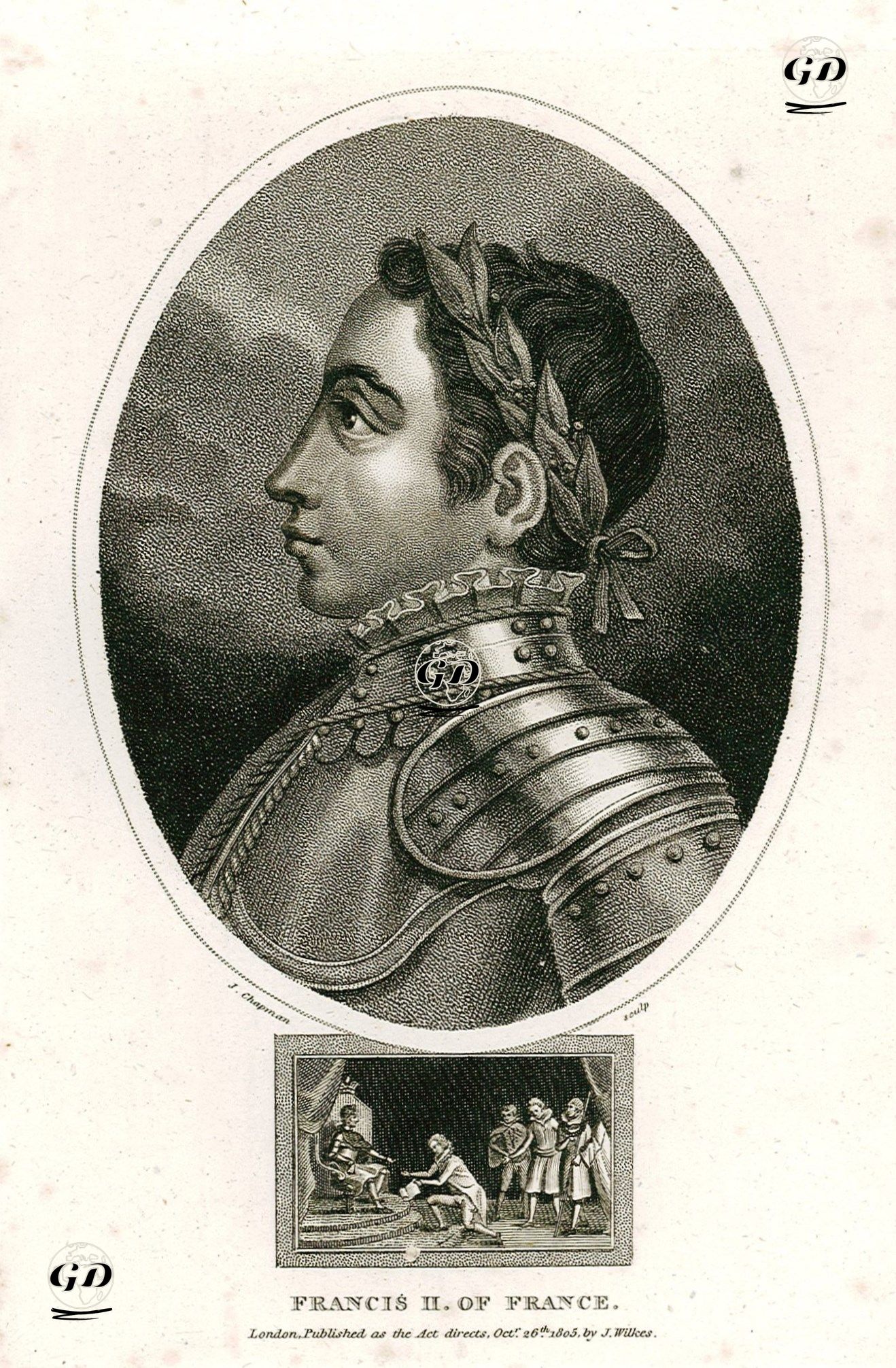 Fransa Kralı II.François (Kraliyet Dönemi 1559-1560) -  - 1805