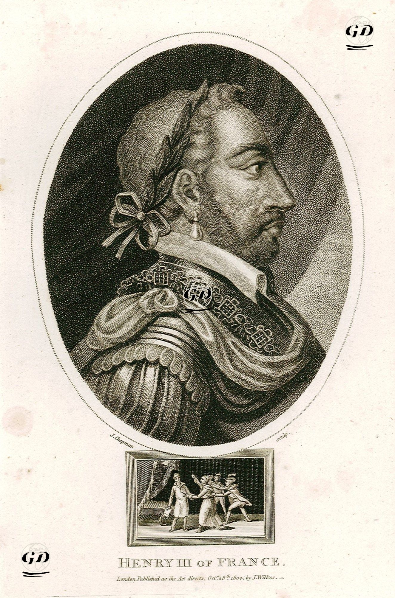 Fransa Kralı III.Henri (Kraliyet Dönemi 1574-1589) -  - 1804
