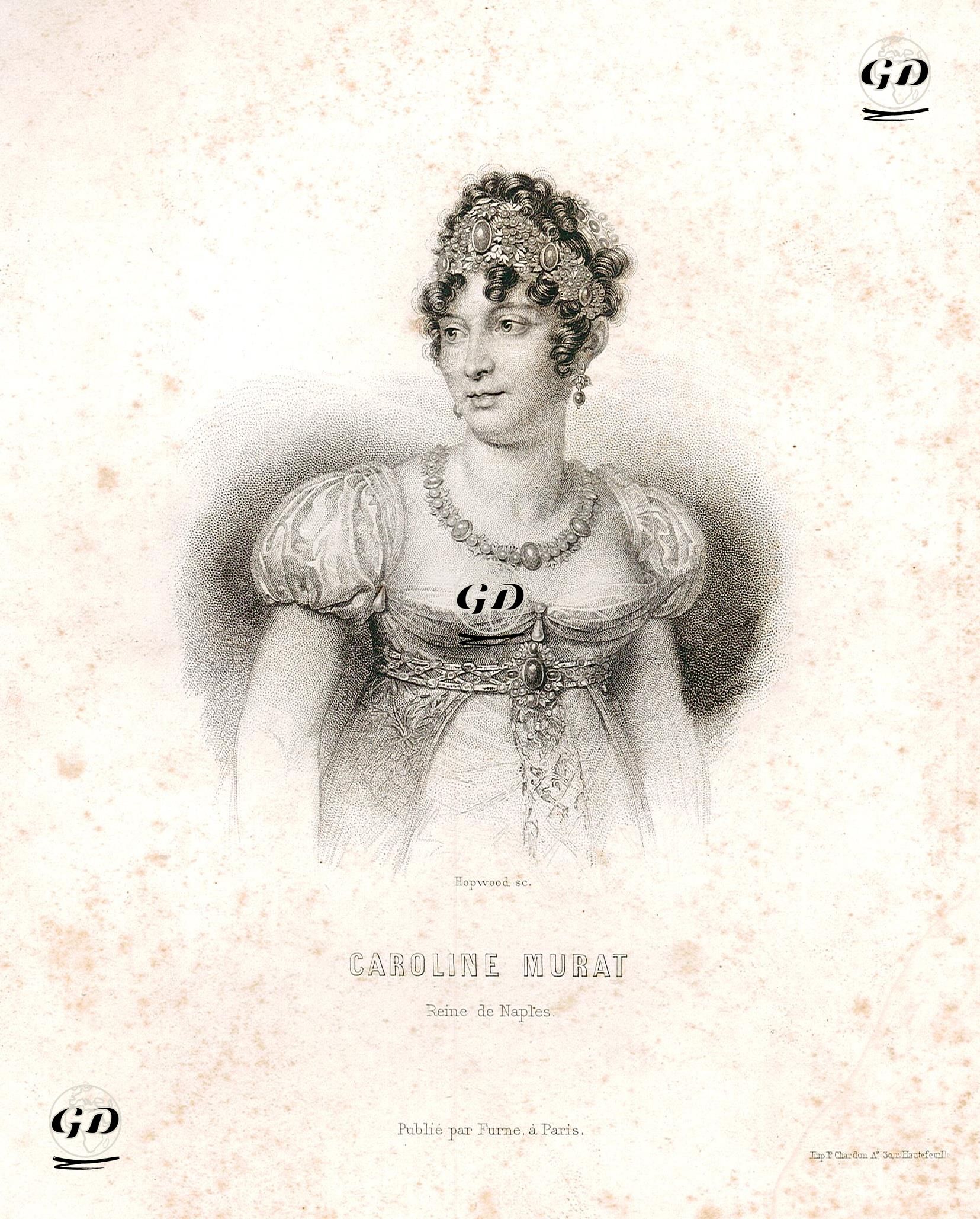 Napoli Kraliçesi Caroline Murat -  - 1845