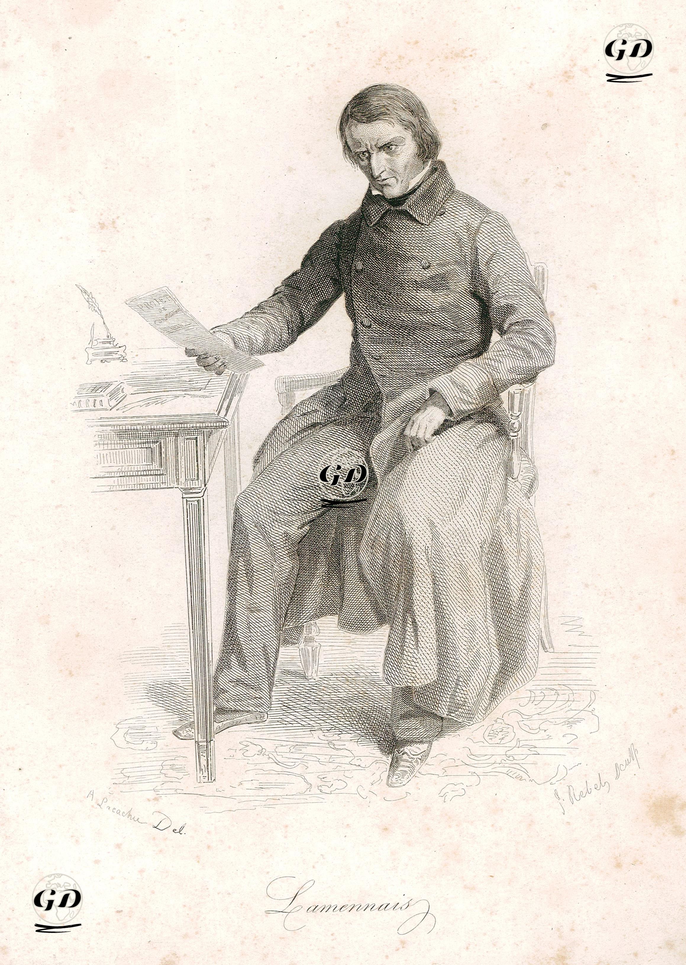 Felicite Lamennais - Alexandre Lacauchie - 1849