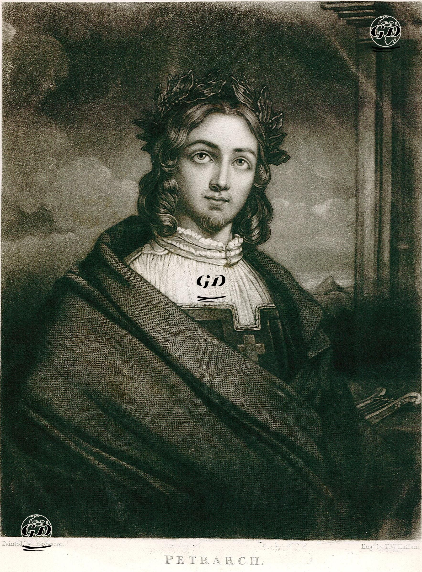 Francesco Petrarca - Henri Grevedon (1776–1860) - 1850's