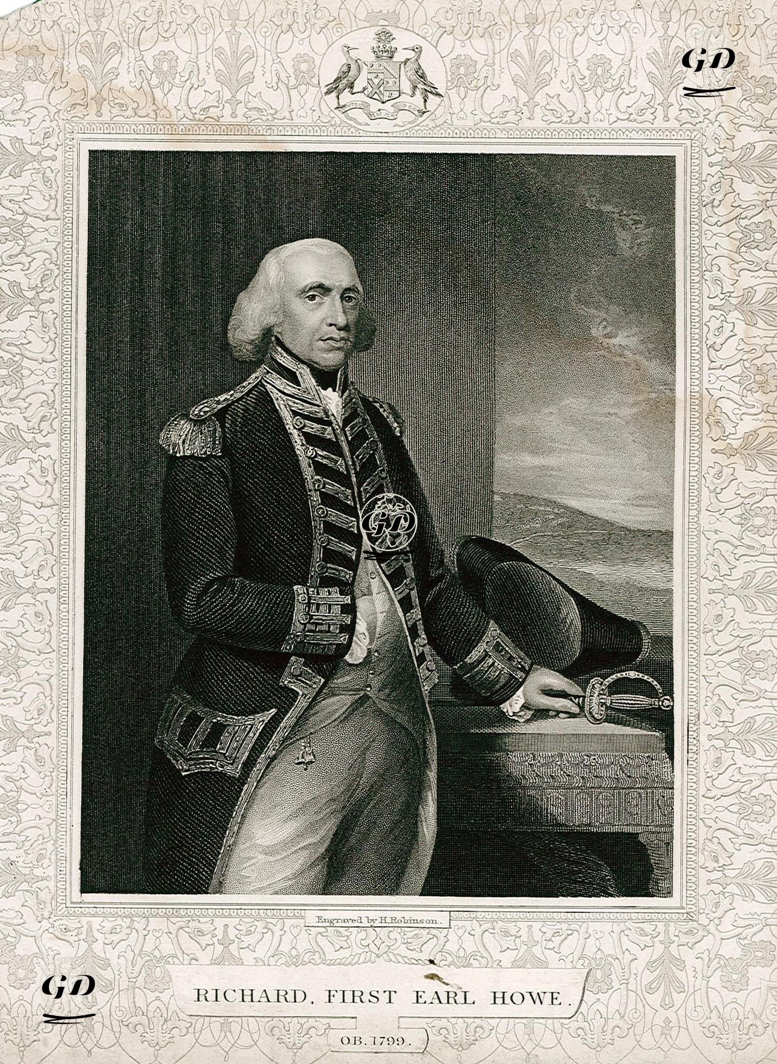 Richard, First Earl Howe - Thomas Gainsborough (1727-1788) - 1820's