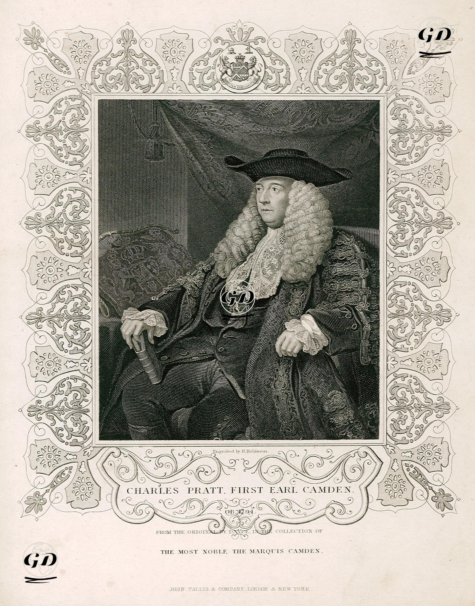 Birinci Camden Kontu Charles Pratt -  - 1840's