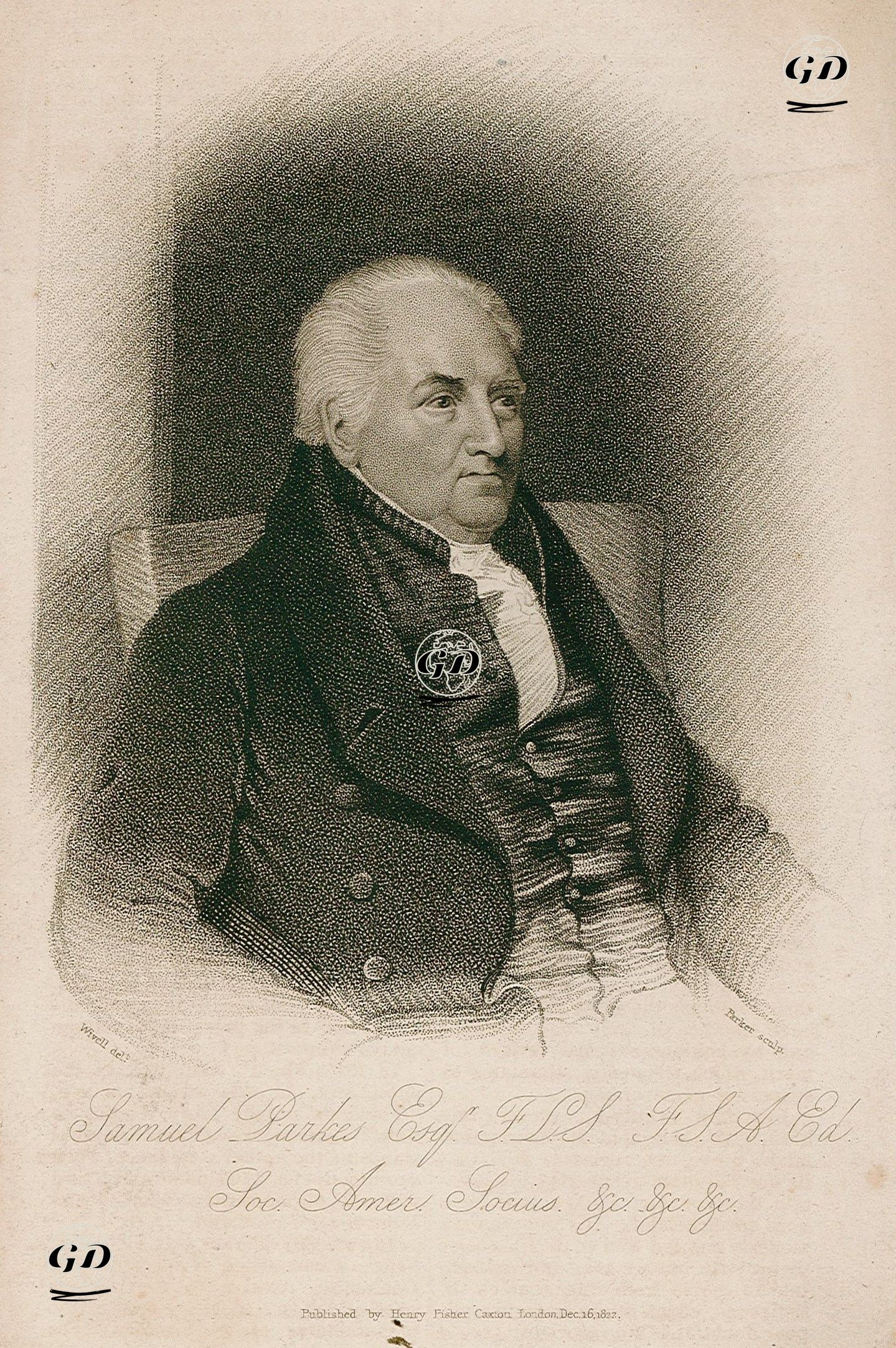 Samuel Parkes - Abraham Wivell (1786-1849) - 1822