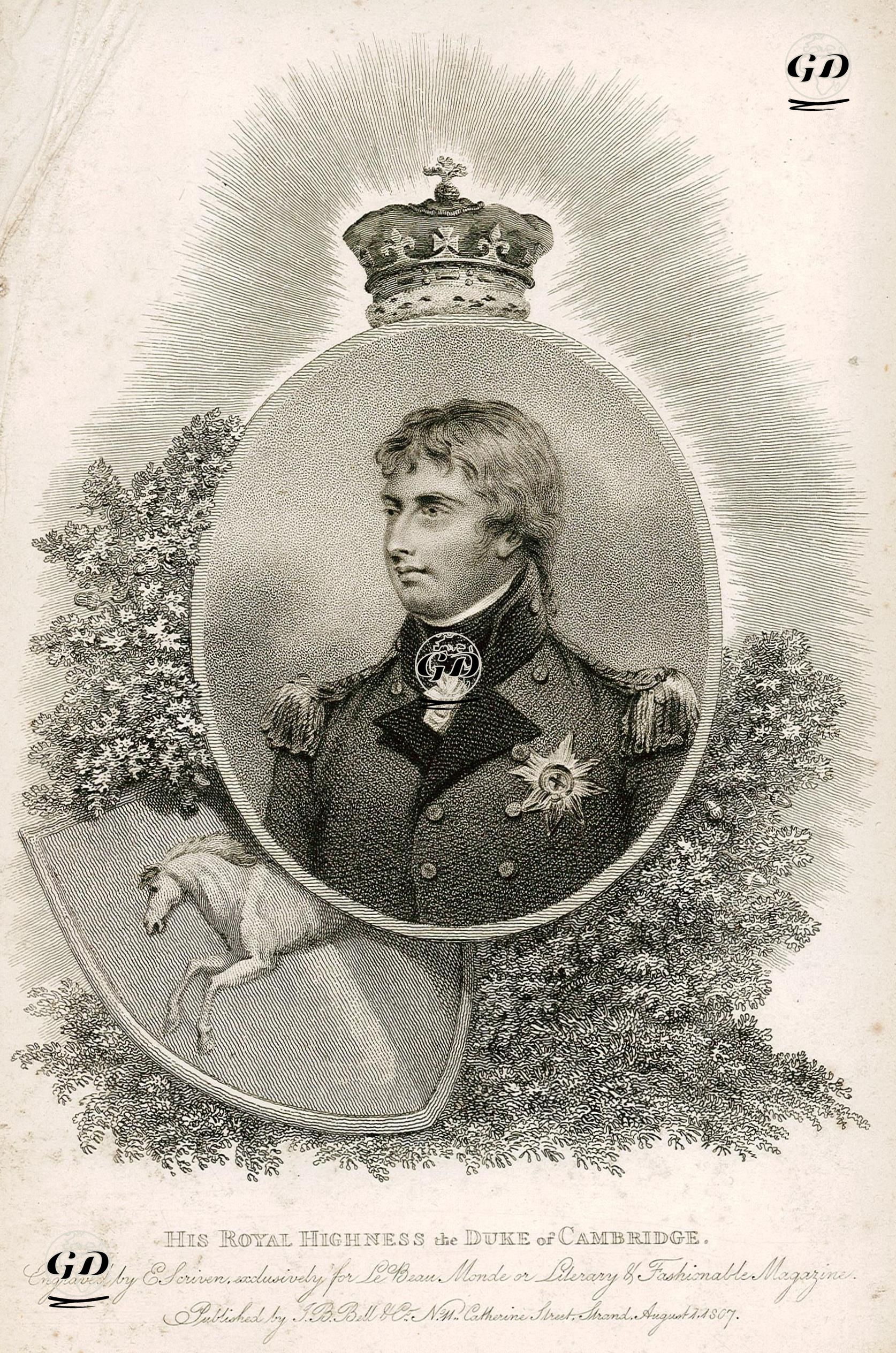 Cambridge Dükü Prens Adolphus Frederick -  - 1807