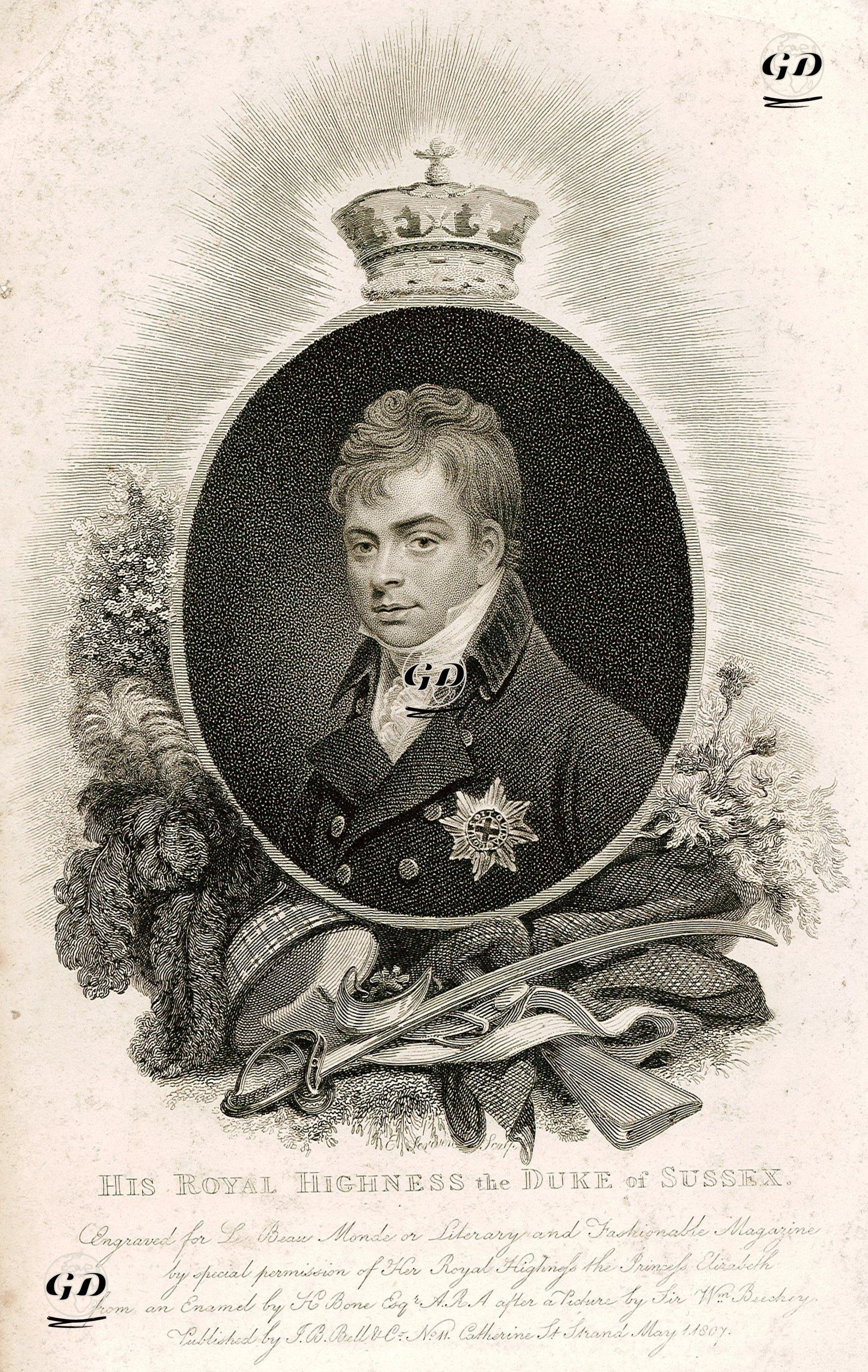 Sussex Dükü Prens Augustus Frederick -  - 1807
