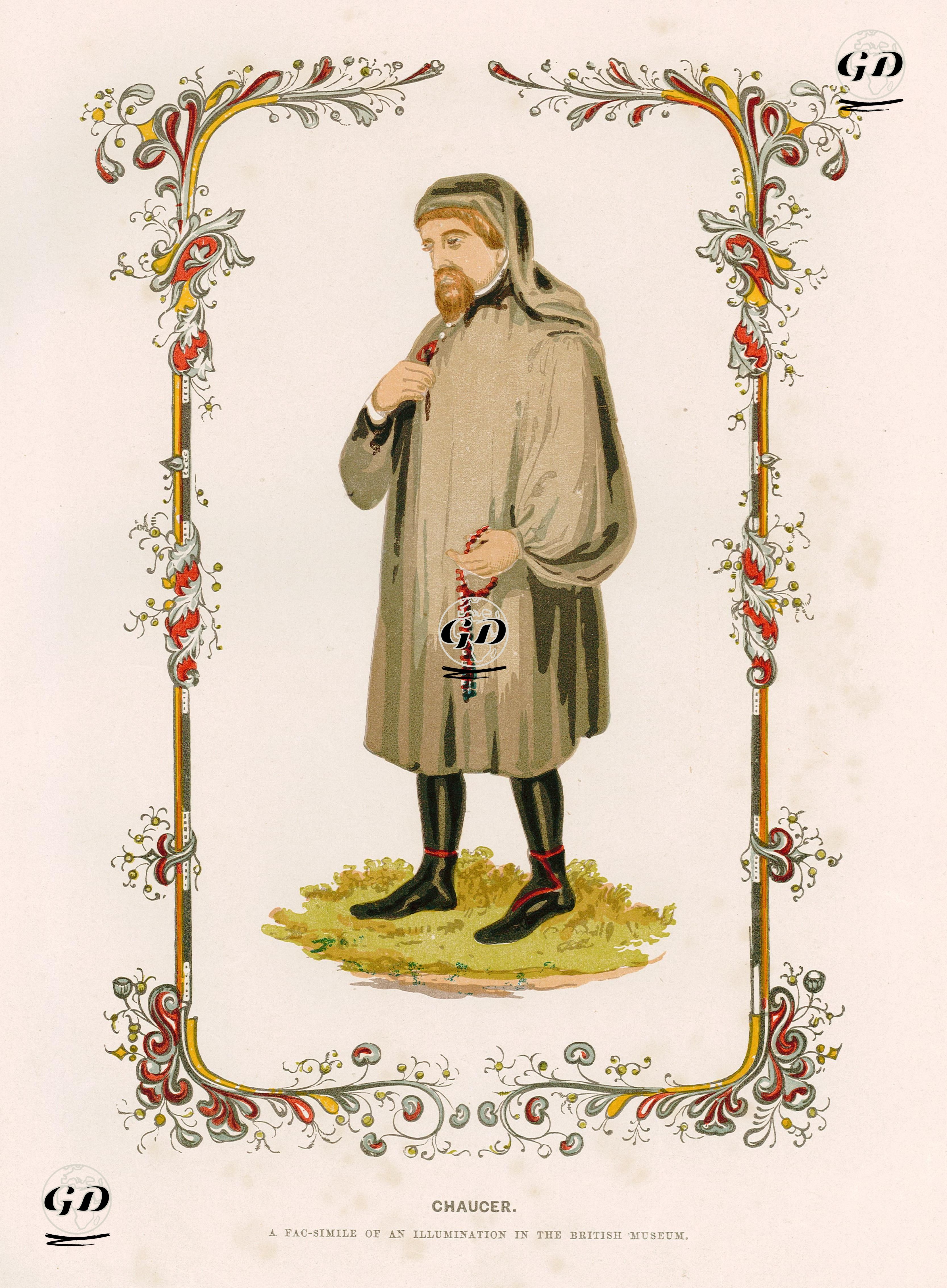 Şair Geoffrey Chaucer -  - 1847