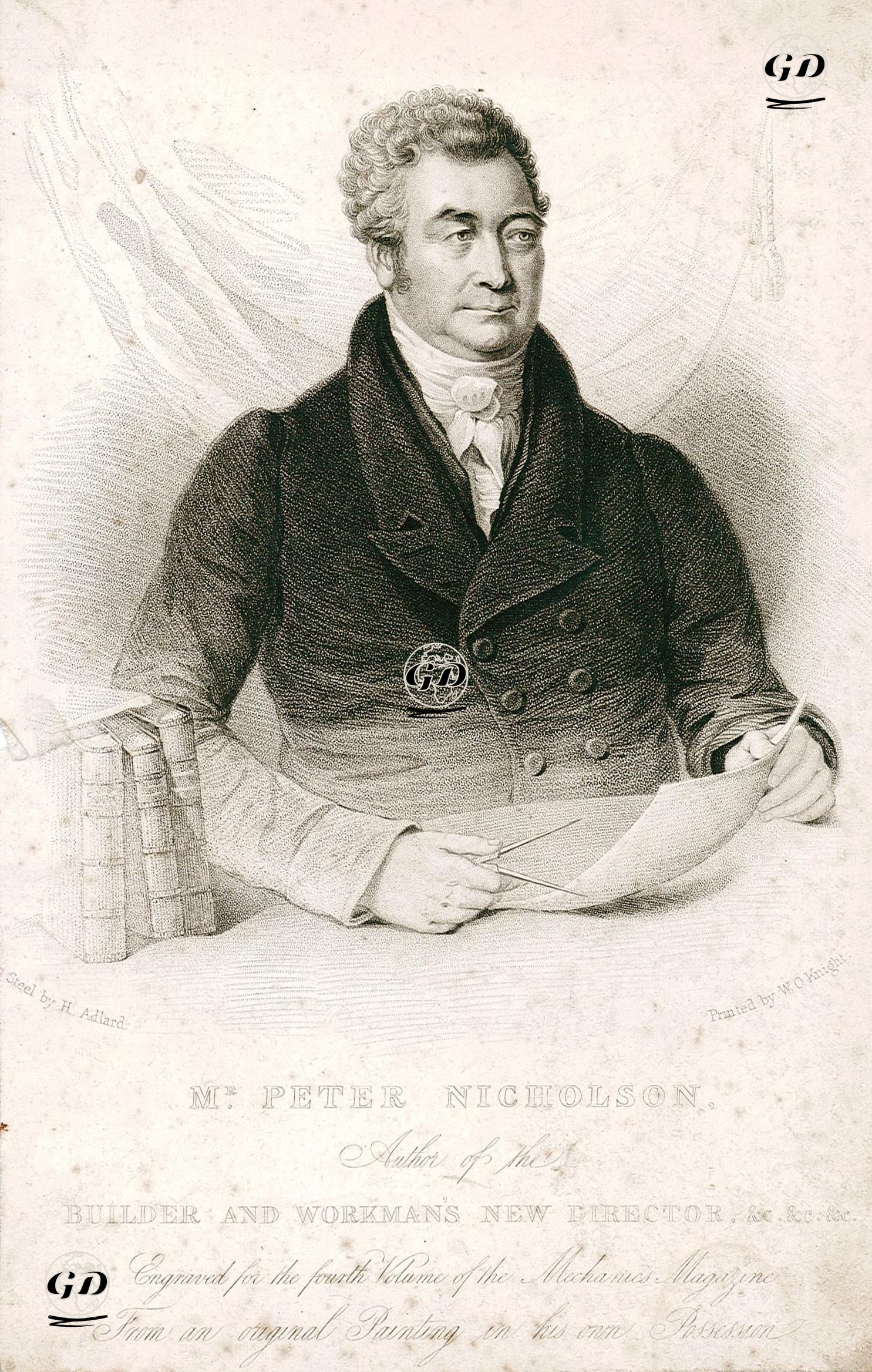 Mr.Peter Nicholson, Author Of The Builder And Workman's New Director -  - 1825