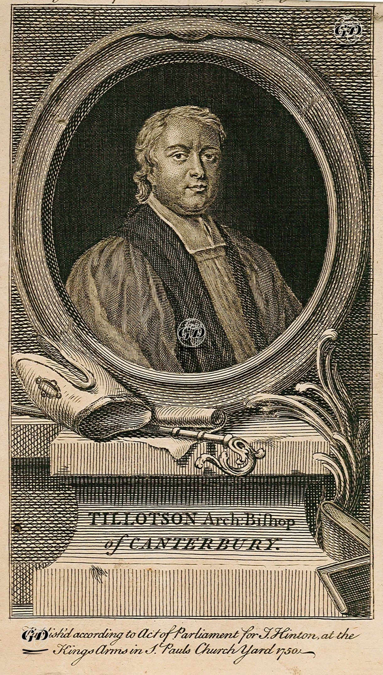 Canterbury Başpiskoposu John Tillotson -  - 1750