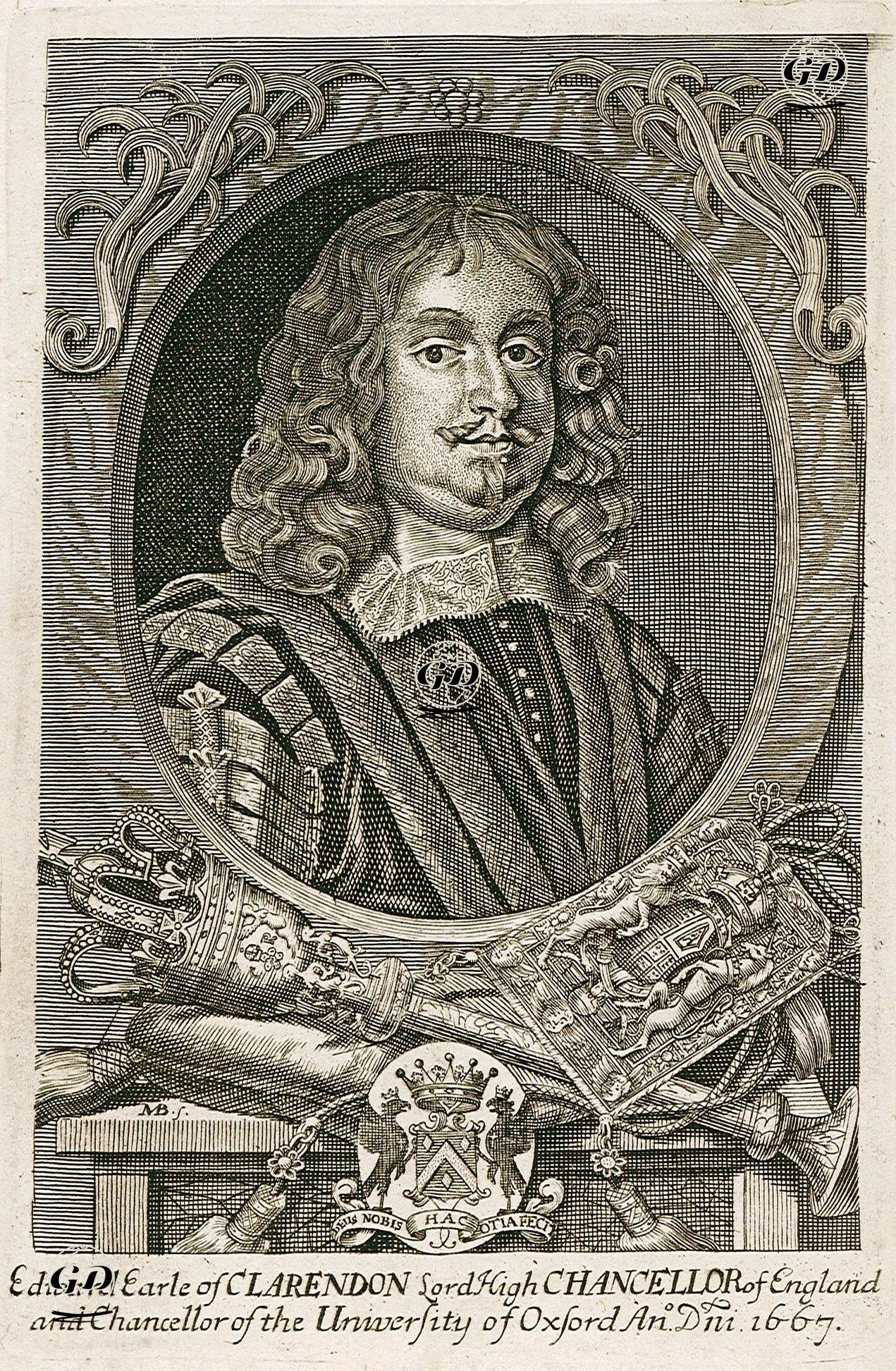 Edward Hyde, 1st Earl of Clarendon(Edward Earle Of Clarendon Lord High Chancellor Of England And Chancellor Of The University Of Oxford) - Peter Lely (1618-1680) - 1680's