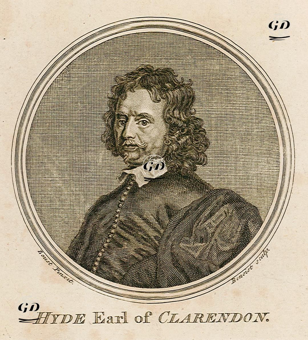 Clarendon Kontu Edward Hyde - Gerard Soest(1605-1681) - 1750's