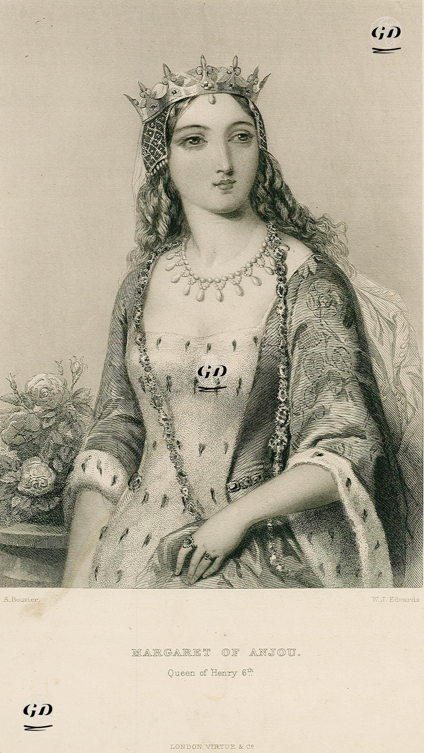 Margaret Of Anjou, Queen Of Henry 6th - Augustus Jules Bouvier (1827–1881) - 1851