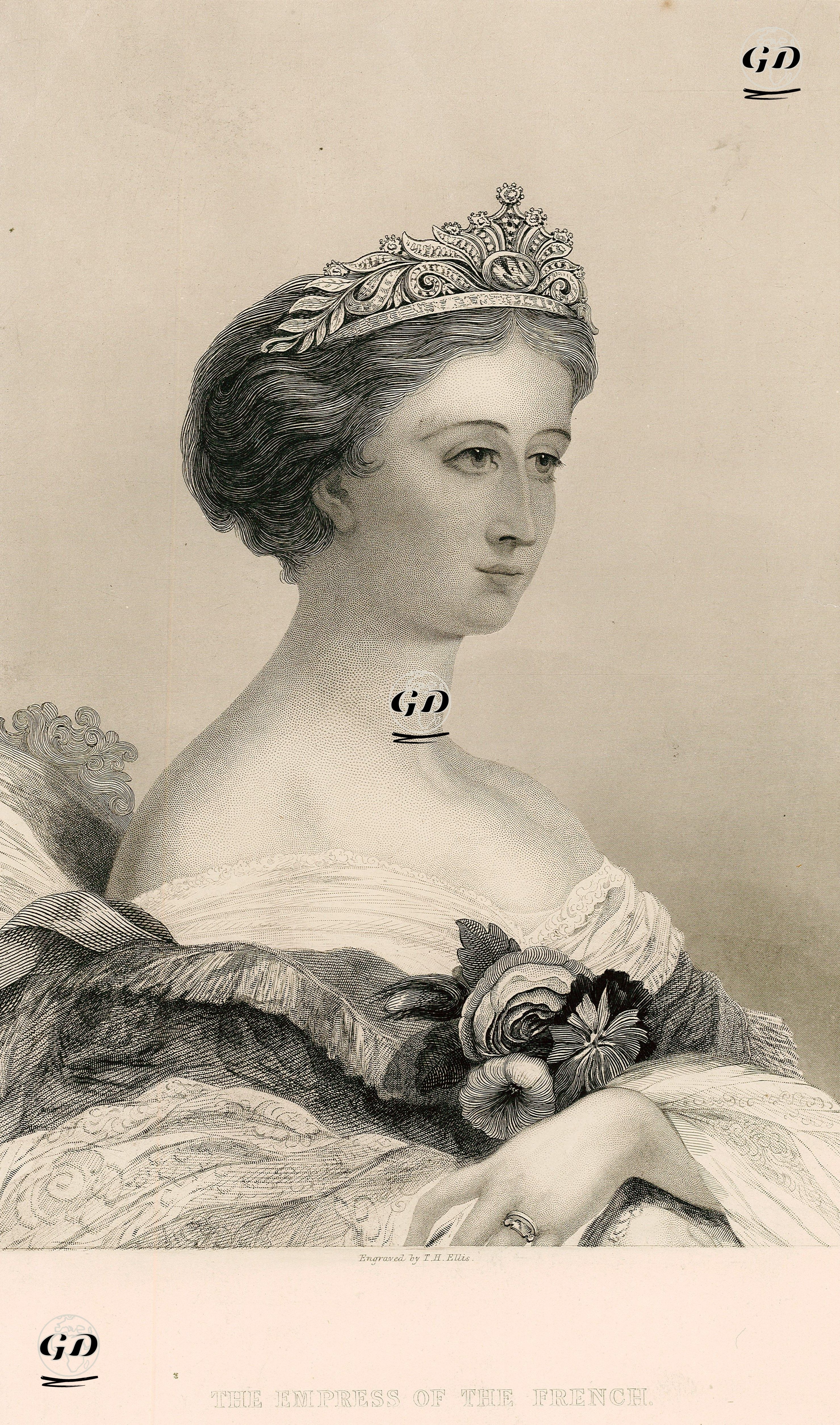 The Empress Of The French -  - 1850's