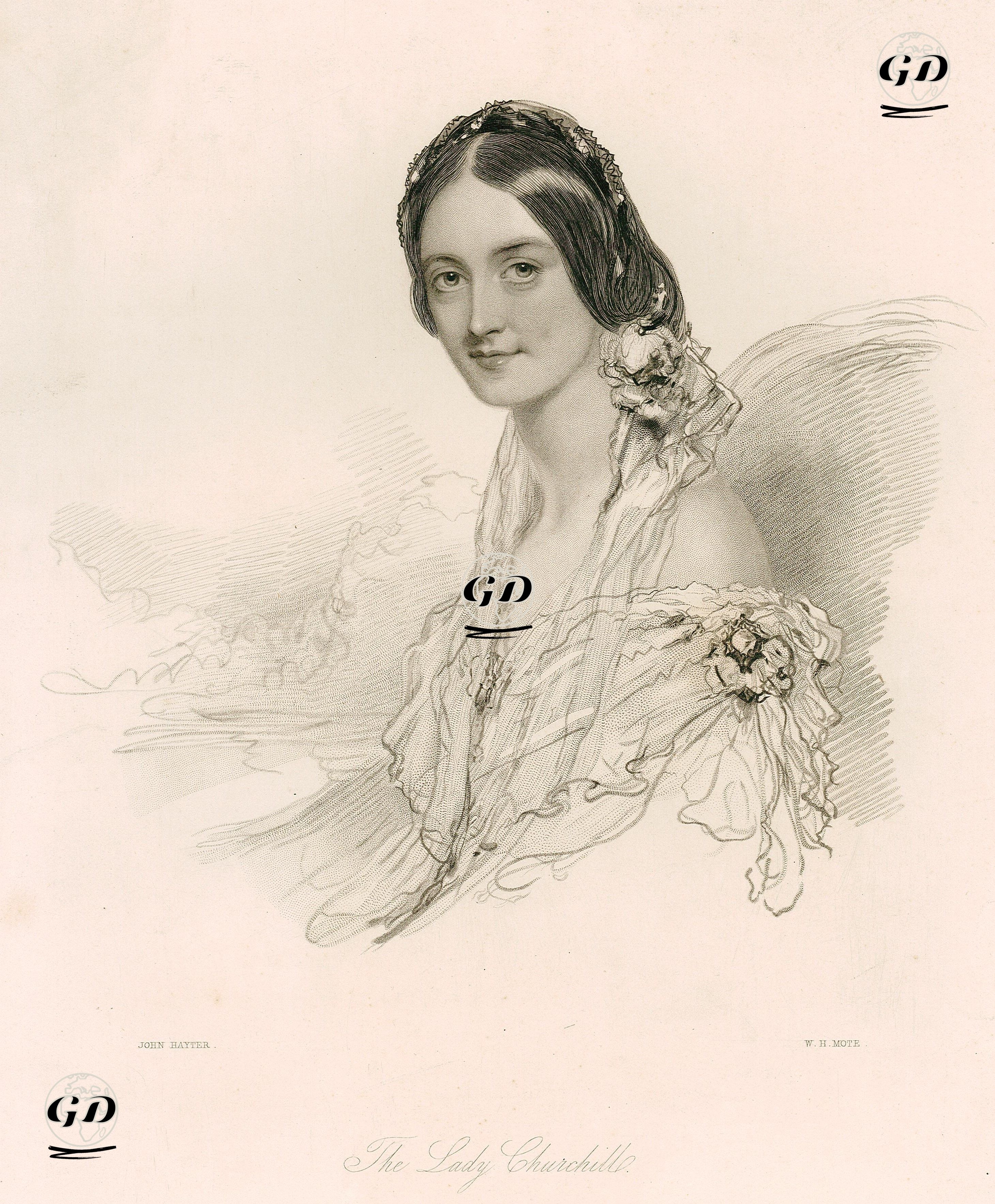 The Lady Churchill - John Hayter (1800-1895) - 1850's
