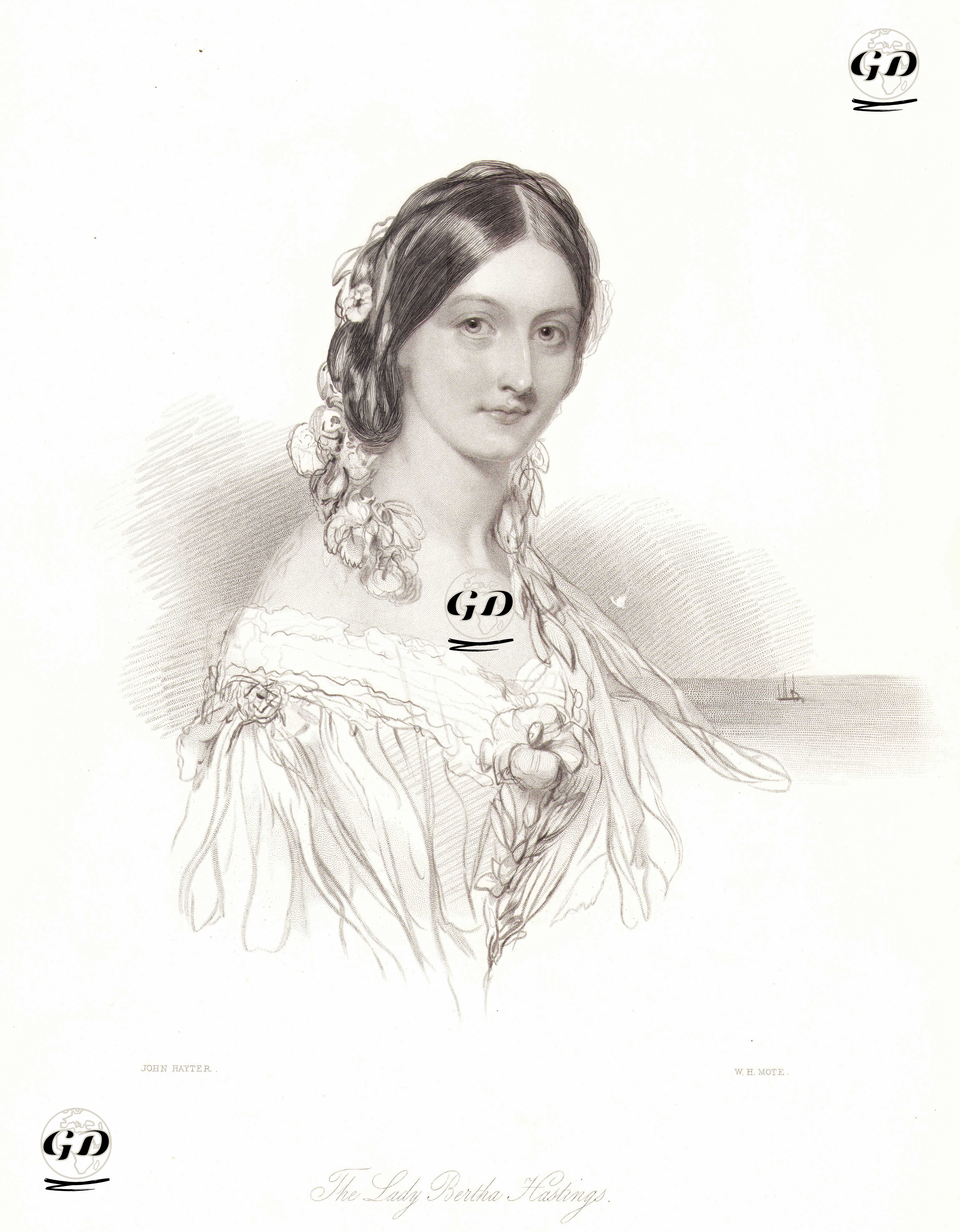 Lady Bertha Hastings - John Hayter (1800-1895) - 1850's