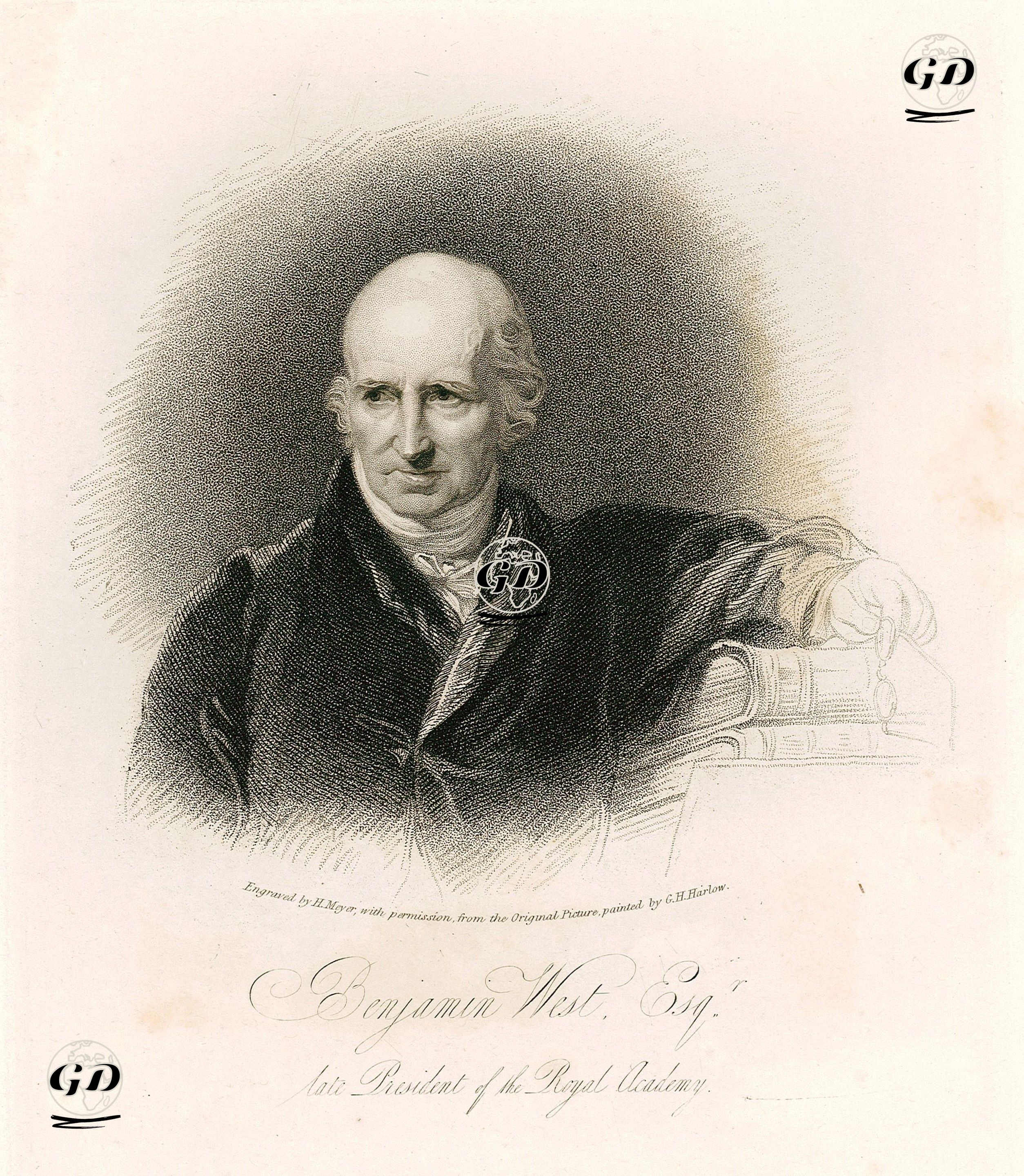 Kraliyet Akademisinin Başkanı Benjamin West - George Henry Harlow (1787-1819) - 1830