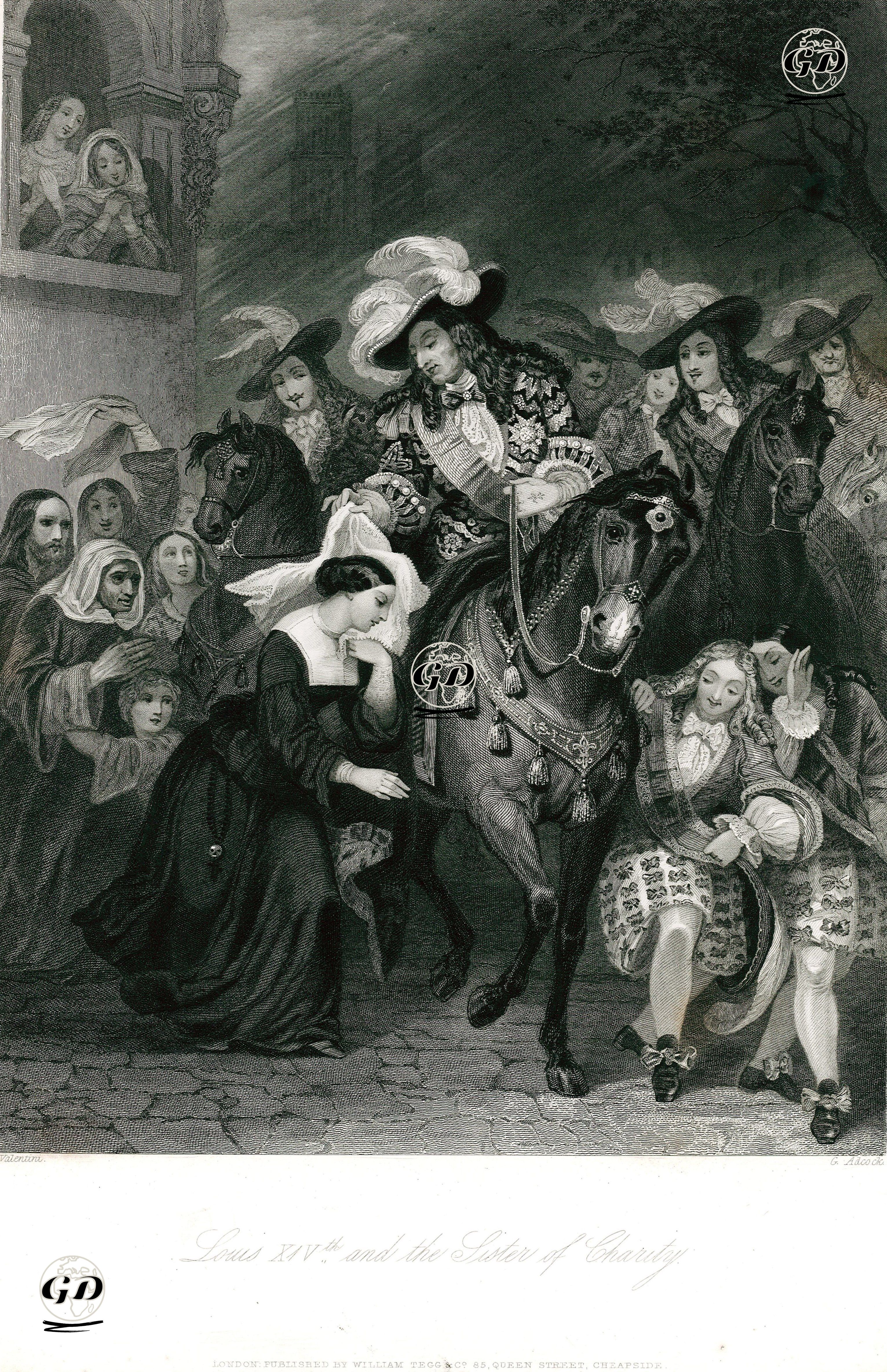 Louis XlV. And The Sister Of Charity  - A.De Vlentini - 1846