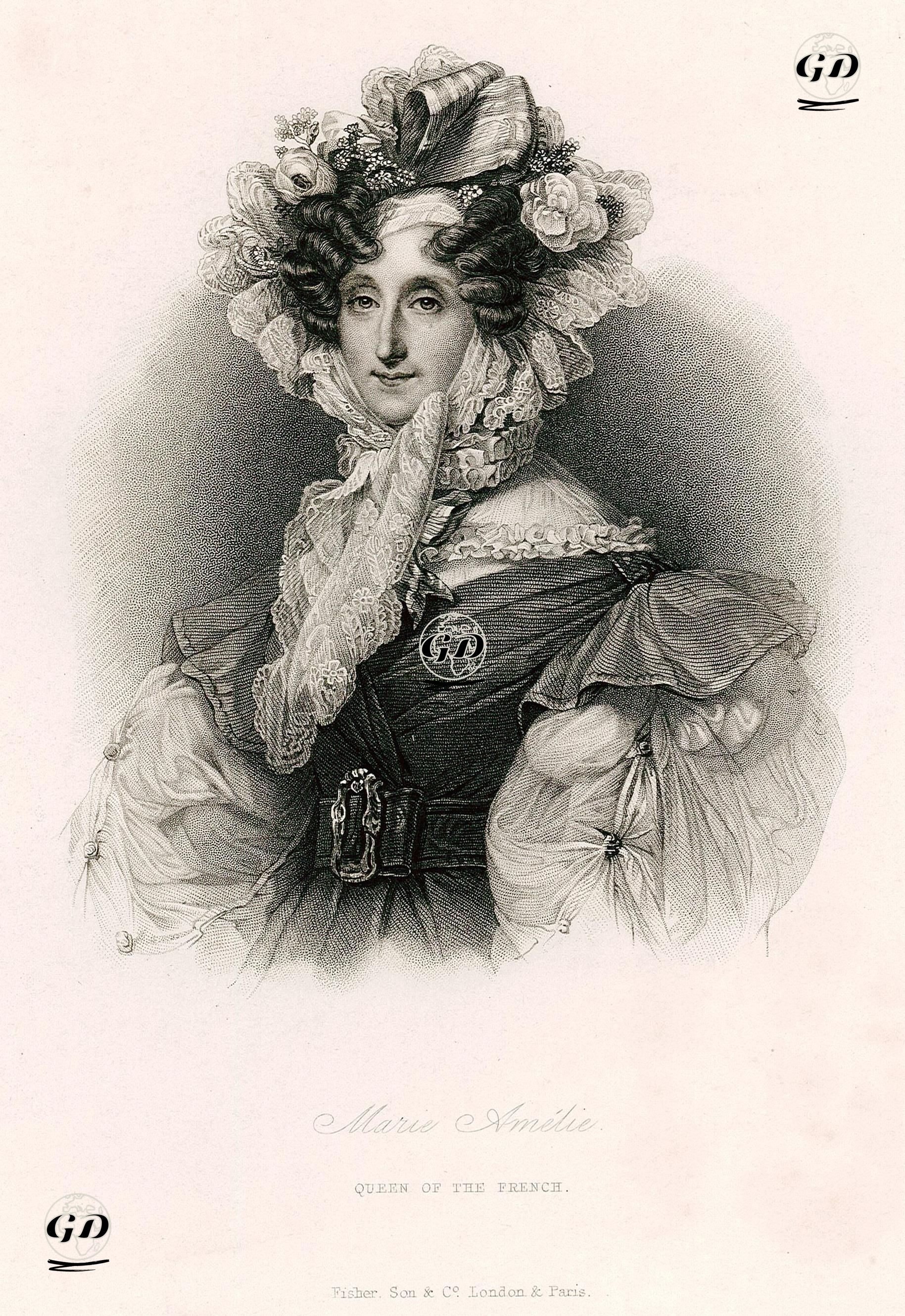 Fransa Kraliçesi Marie Amelie -  - 1830's