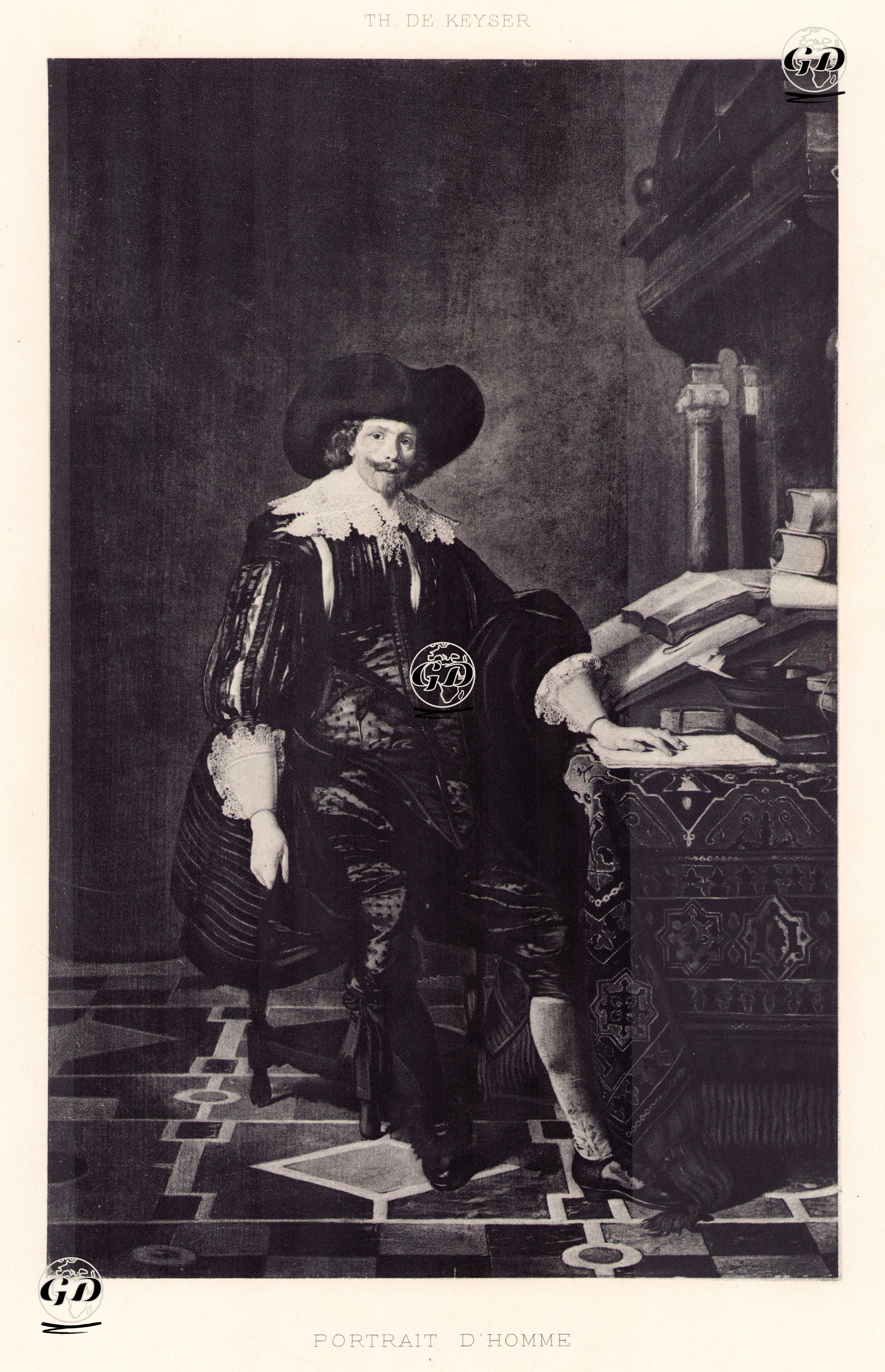 Portrait D'Homme  - Thomas de Keyser (1596-1667) - 1880's
