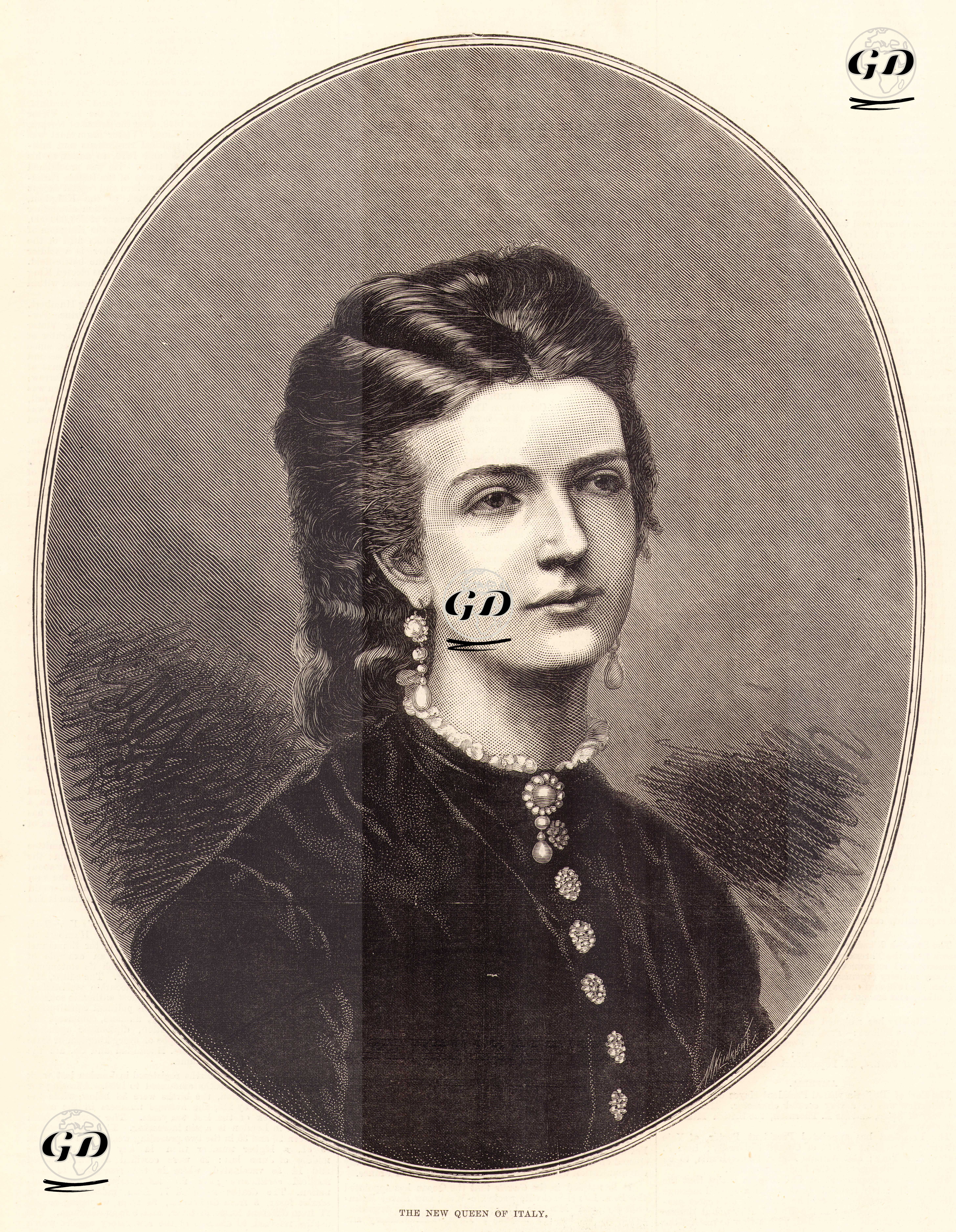 The New Queen Of Italy (Margherita of Savoy)  -  - 1878