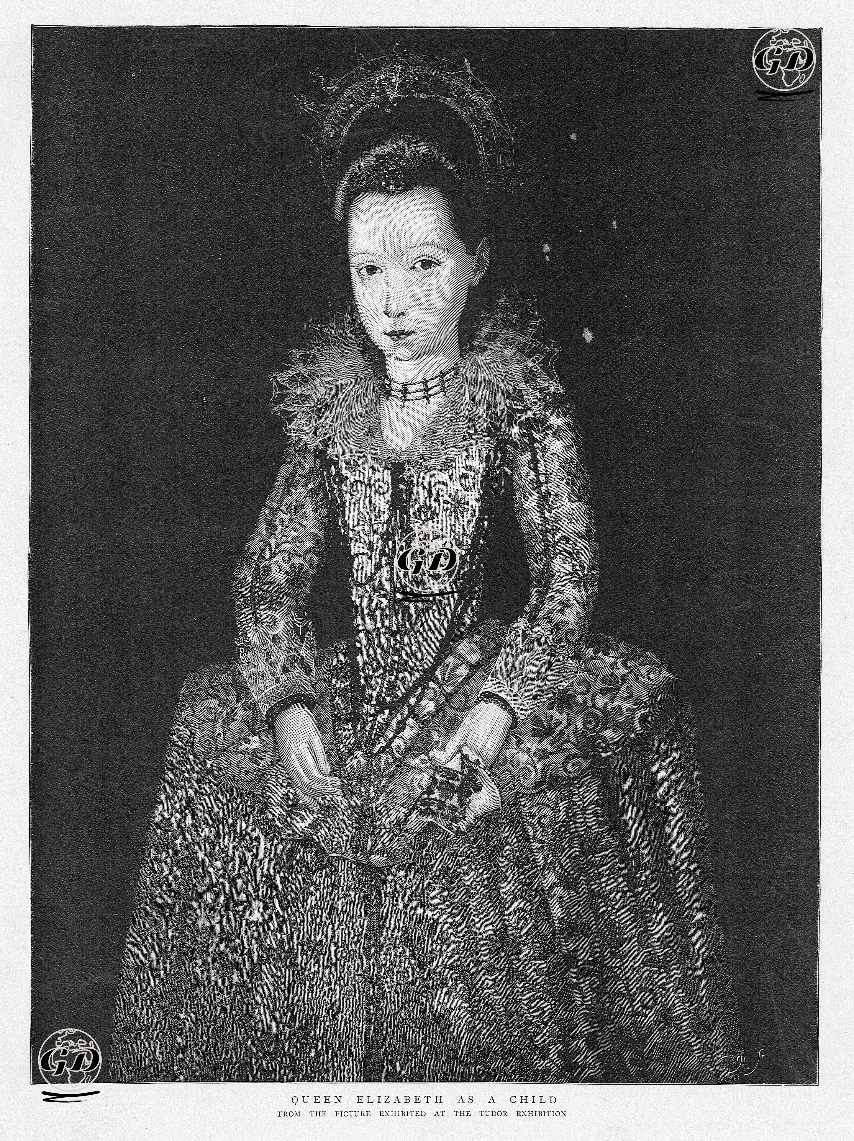 Queen Elizabeth As A Child  -  - 1890