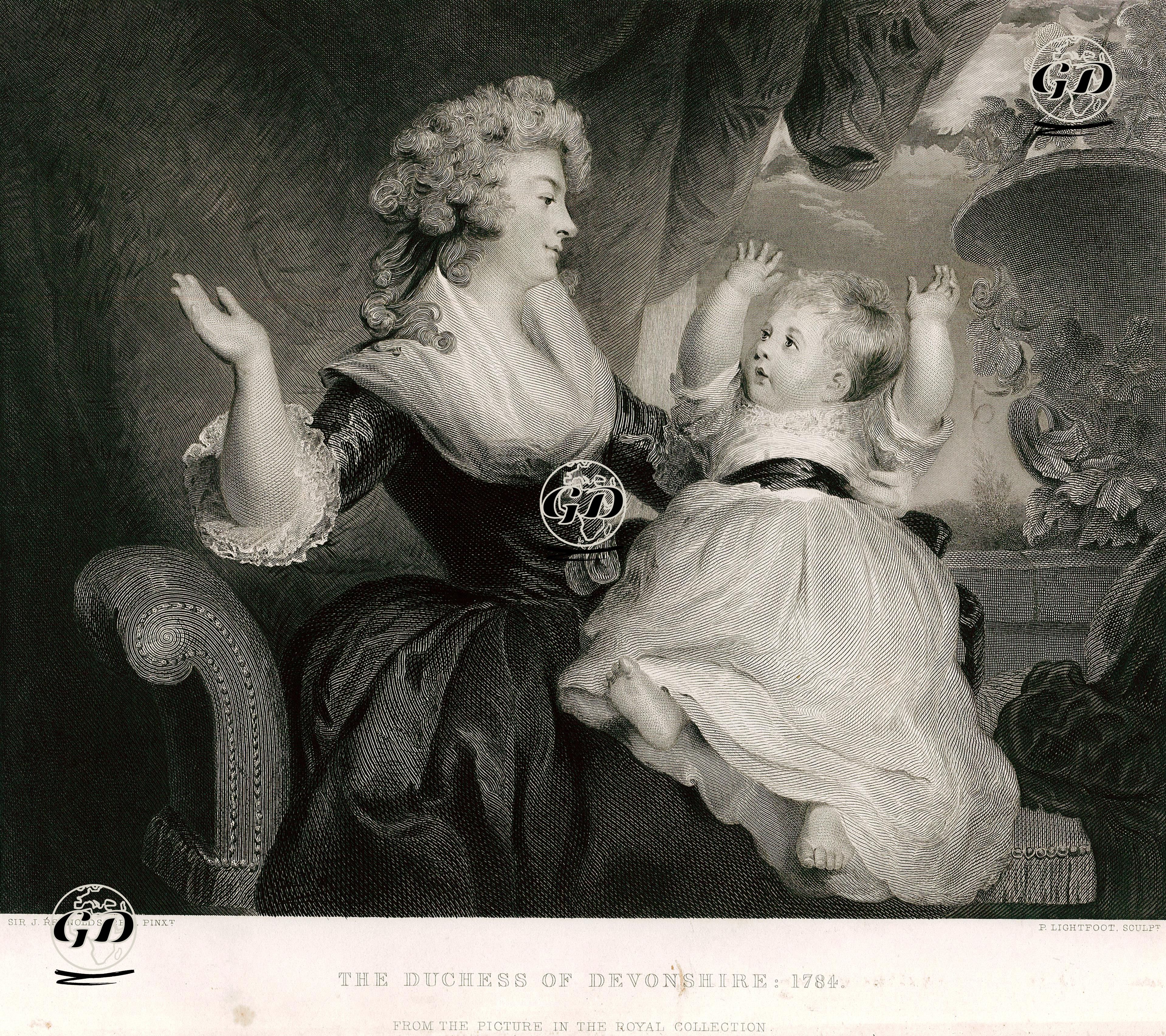 Devonshire Düşesi Georgiana Cavendish Ve Kızkardeşi, 1784 - Joshua Reynolds (1723-1792) - 1855