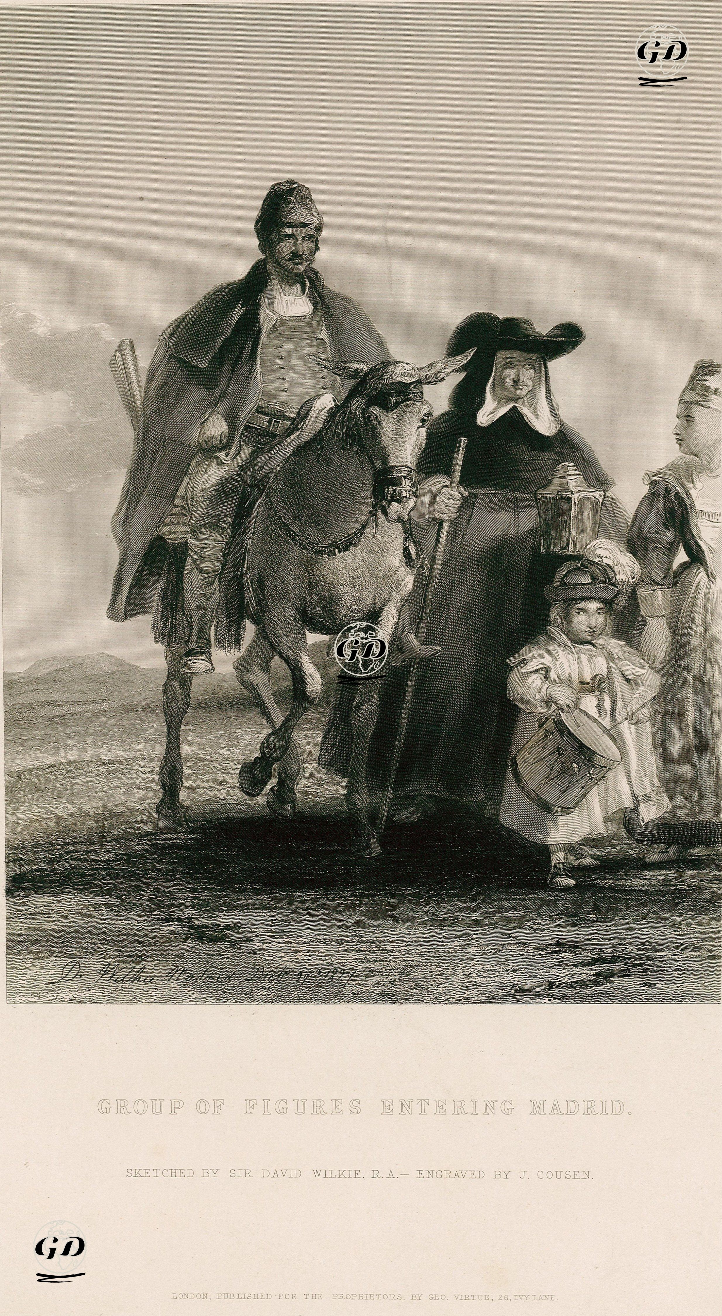 Bir Grup İnsanın Madrid'e Girişi - David Wilkie (1785-1841) - 1850