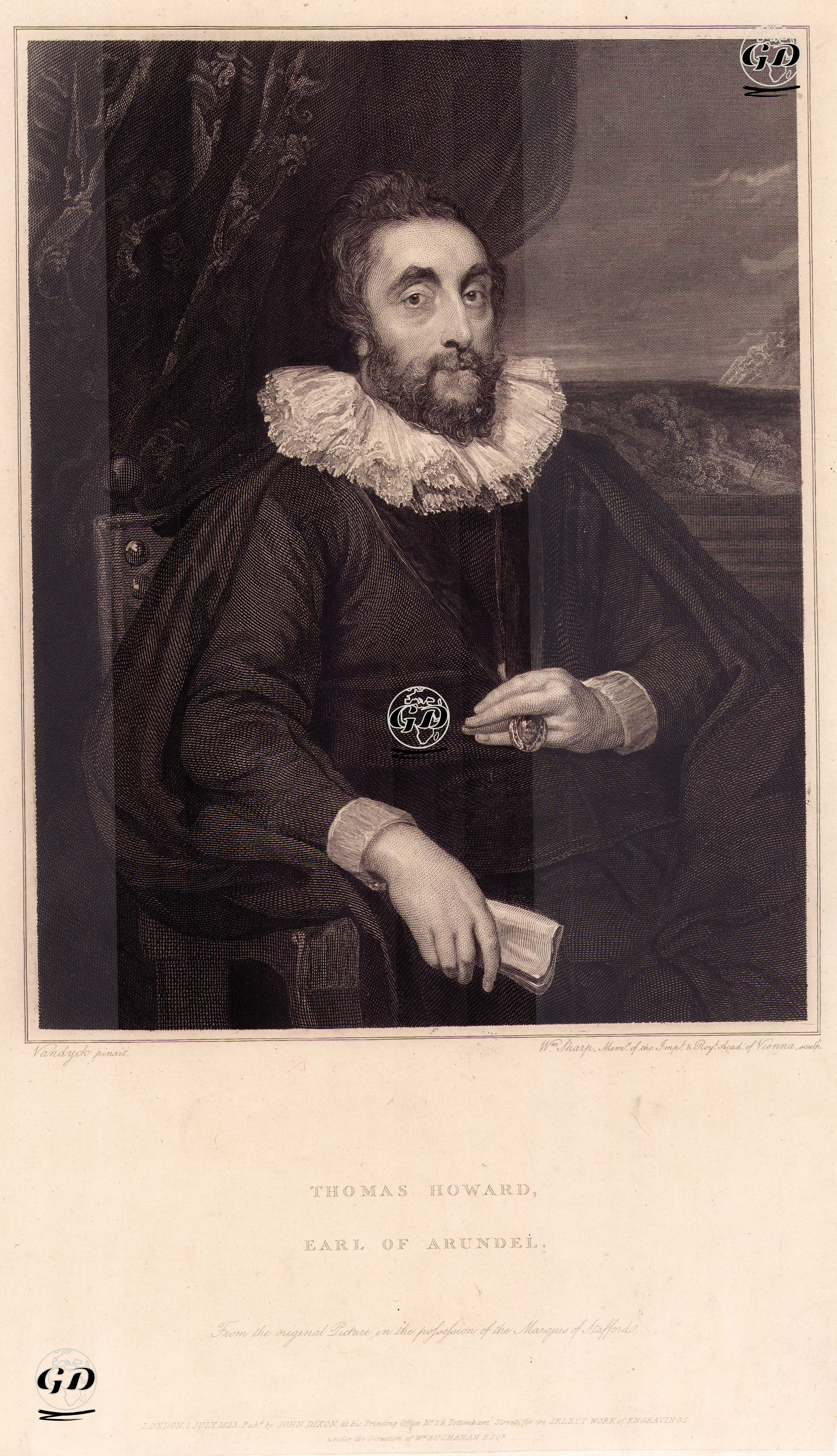 Arundel Kontu Thomas Howard - Anthony Van Dyck (1599-1641) - 1823