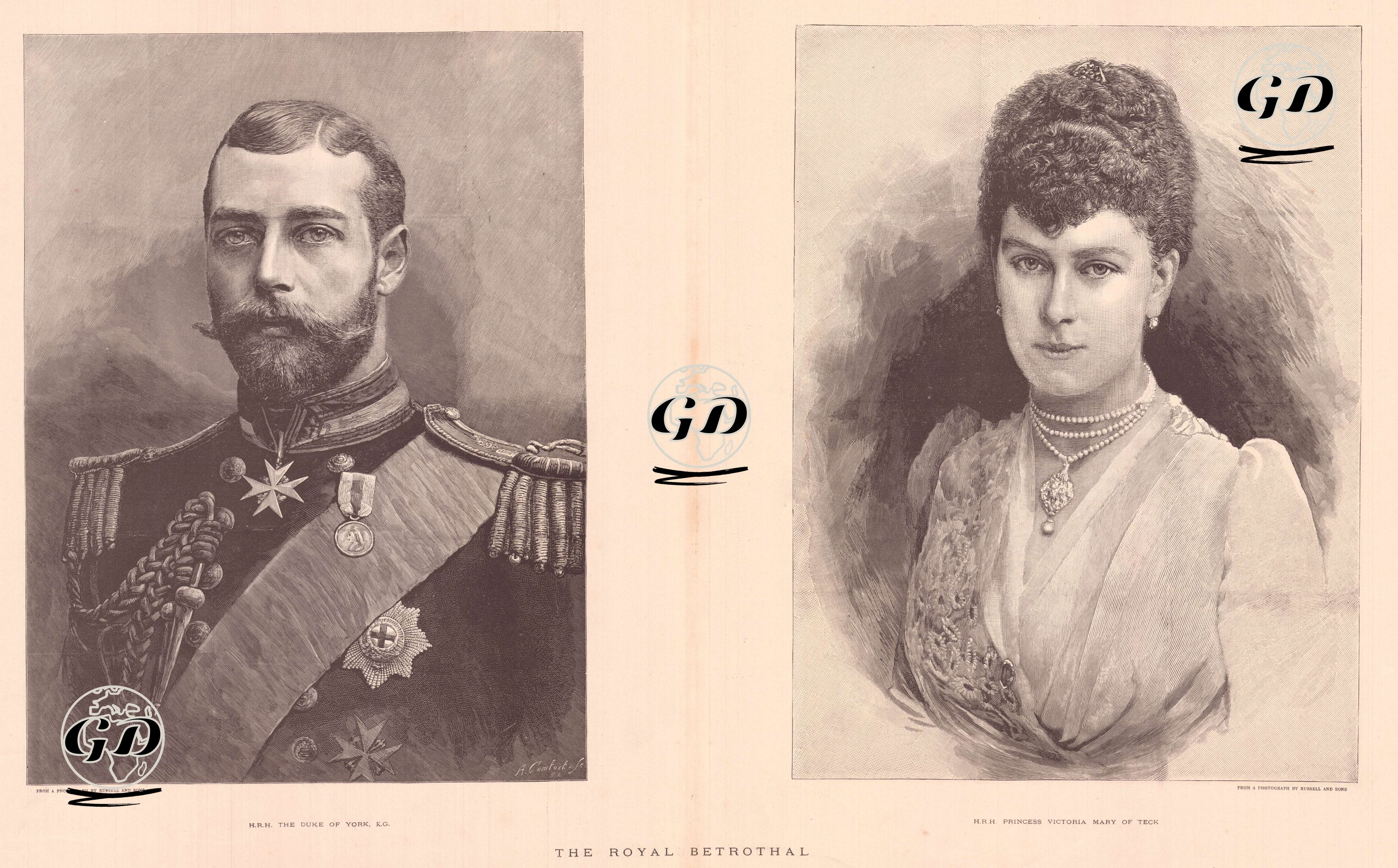 The Royal Bethotral-H.R.H.Duke Of York,K.G.-H.R.H.Princess Victoria Mary Of Teck -  - 1893