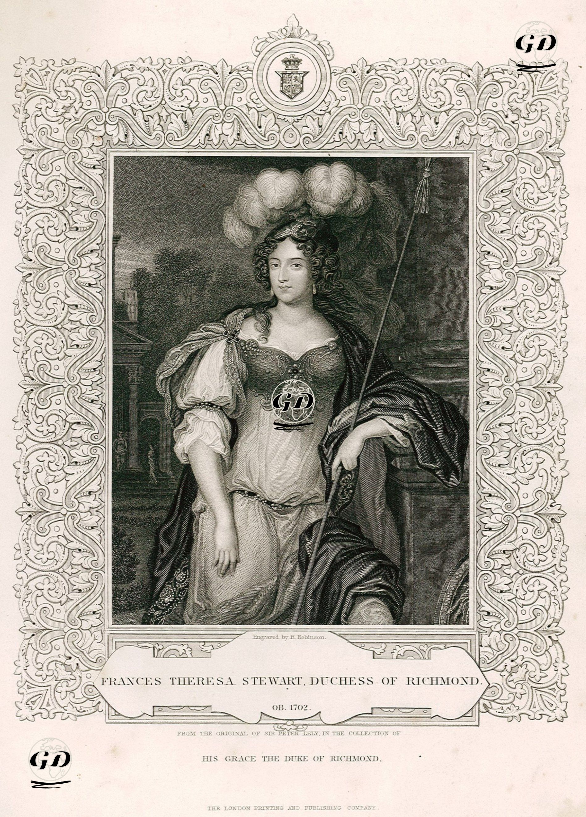 Richmond Düşesi Frances Theresa Steward - Peter Lely (1618-1680) - 1853
