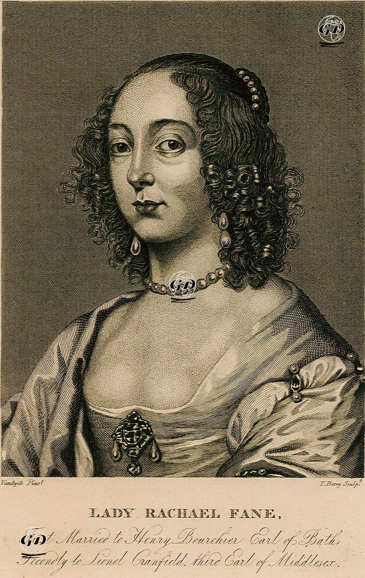 Leydi Rachael Fane - Anthony Van Dyck (1599-1641) - 1820
