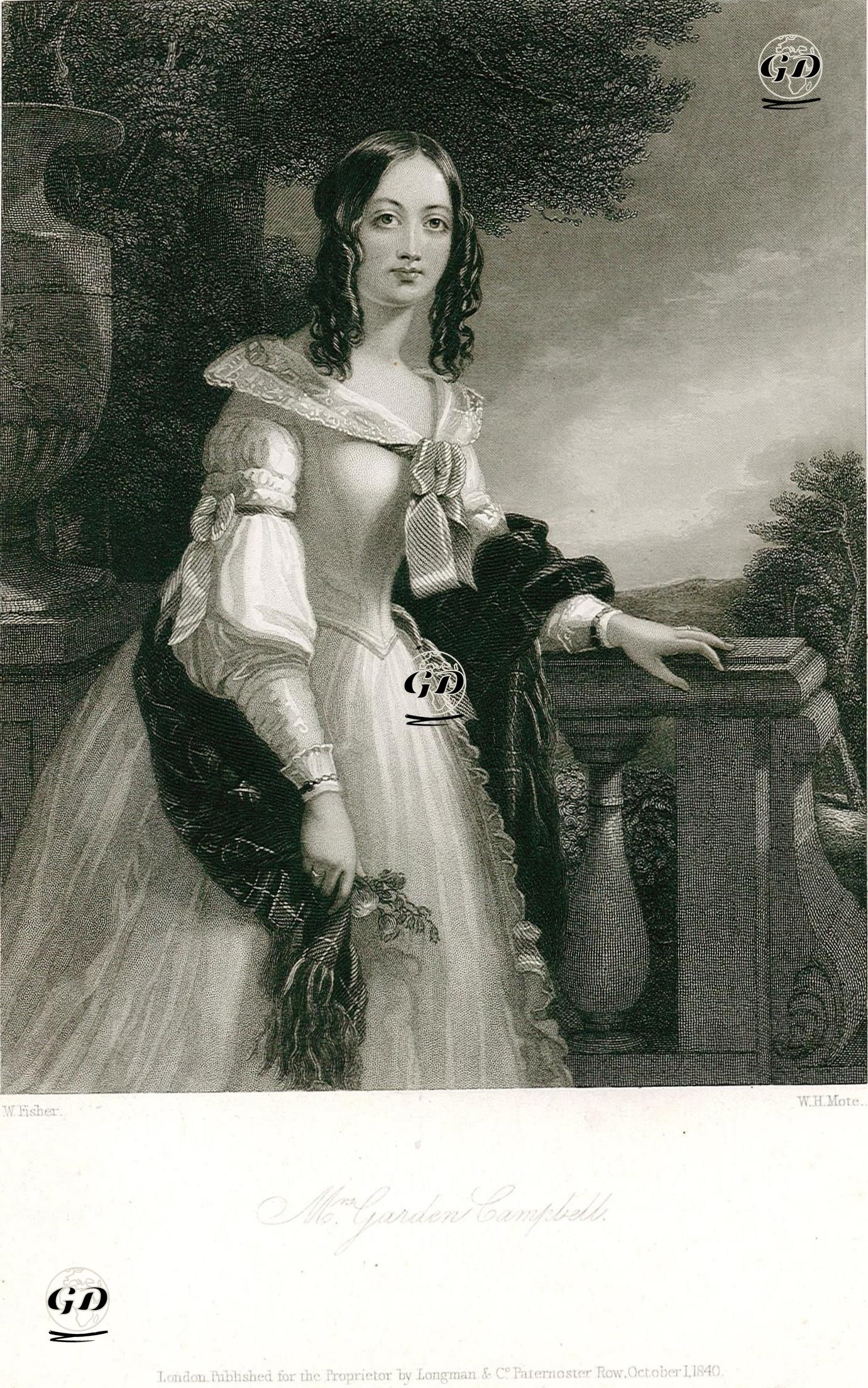 Georgiana Anne Garden Campbell - William Fisher (1817-1895) - 1840